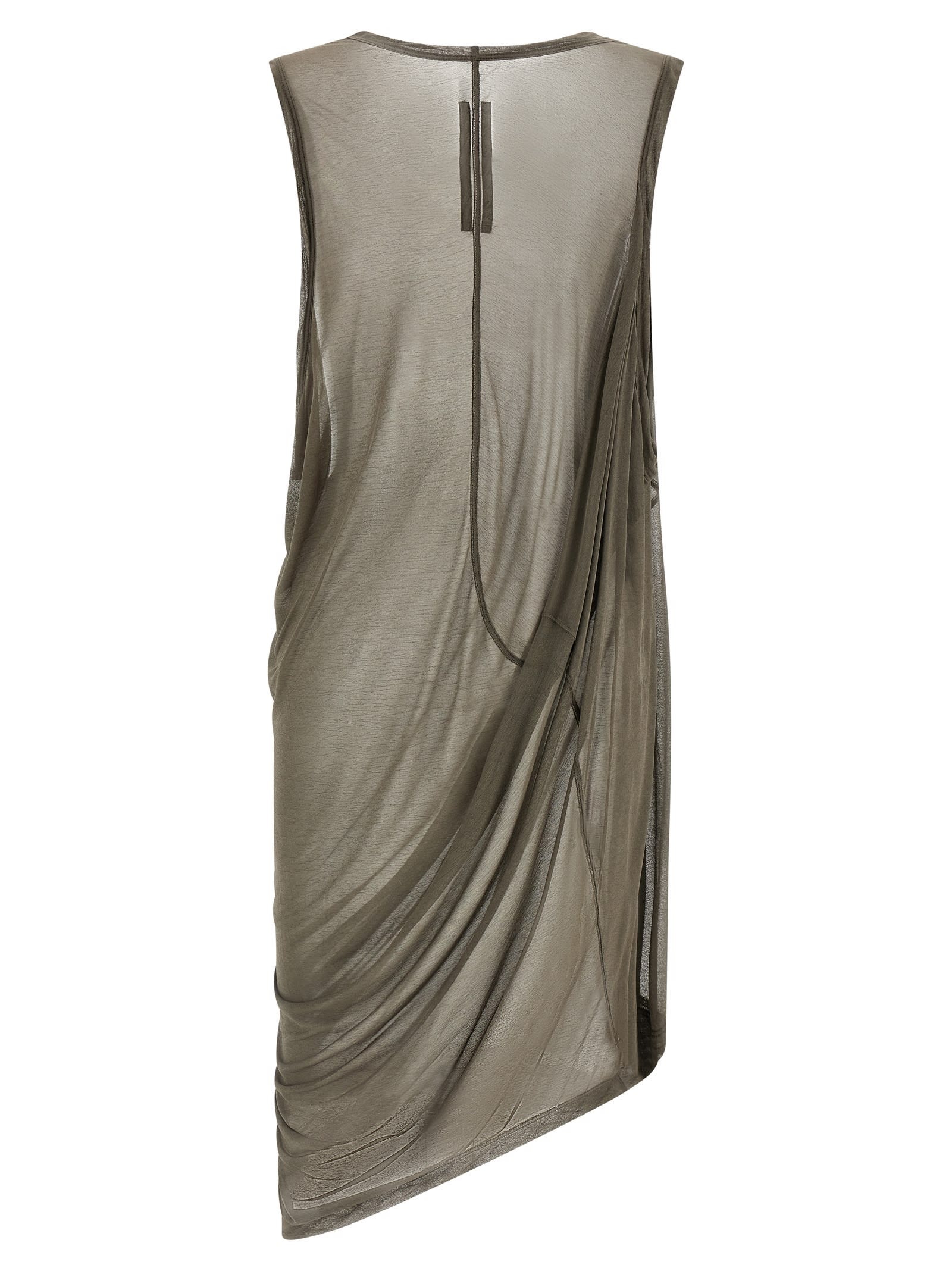 Rick Owens Anthem Tank Tops Gray