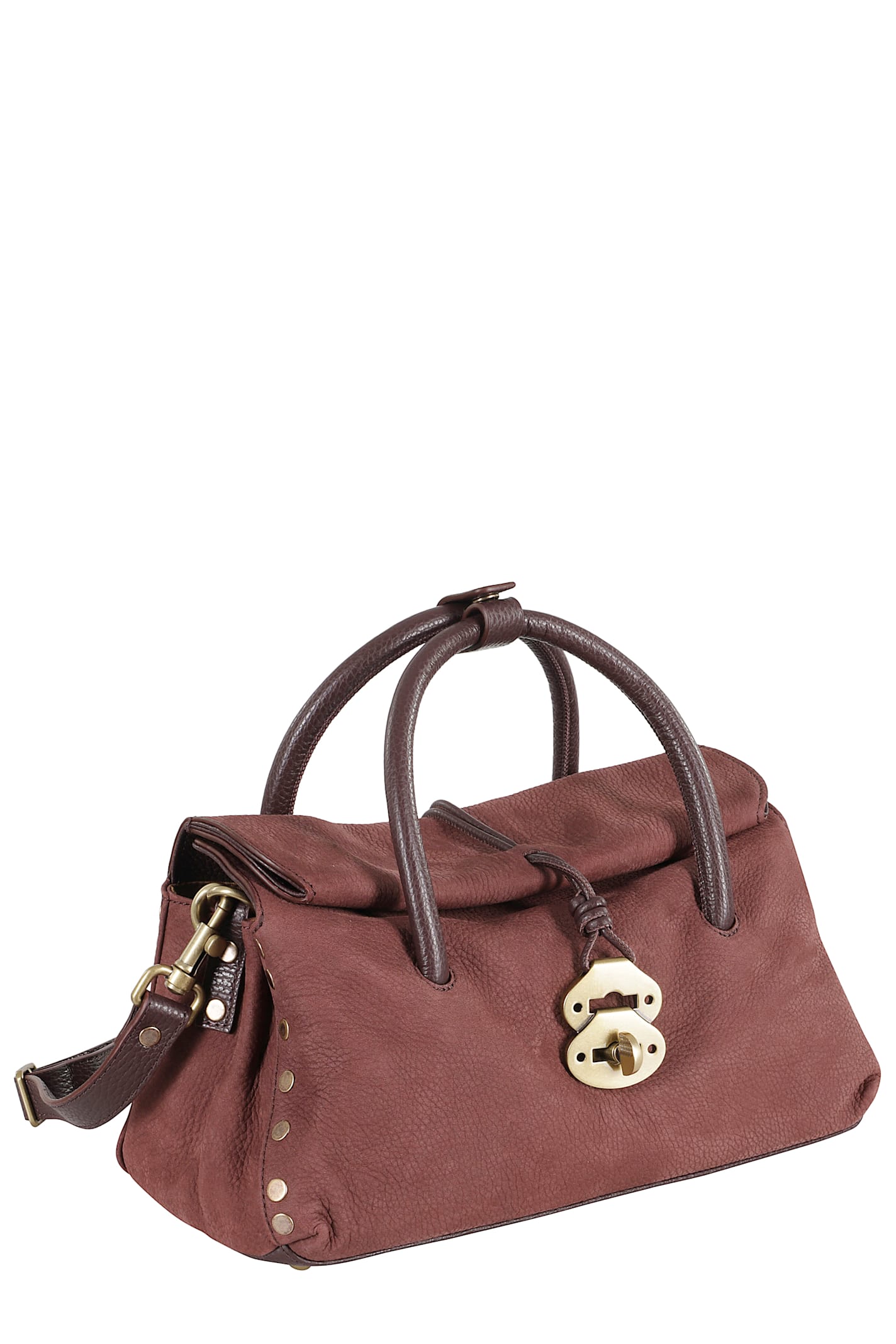 Zanellato Dotta Centauro Small Tote Bag In Leather In Red