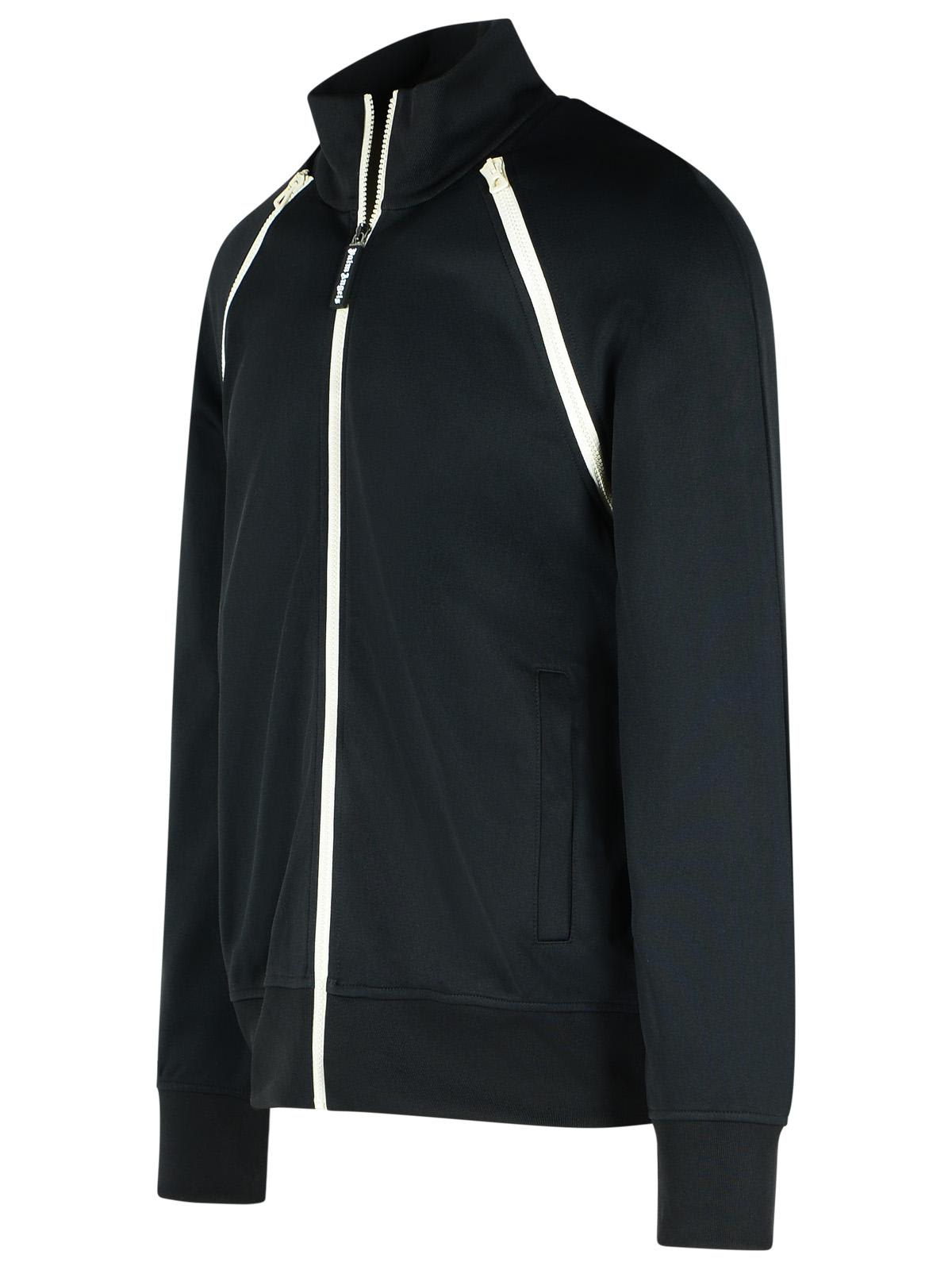 Palm Angels Track' Black Polyester Blend Jacket In Black