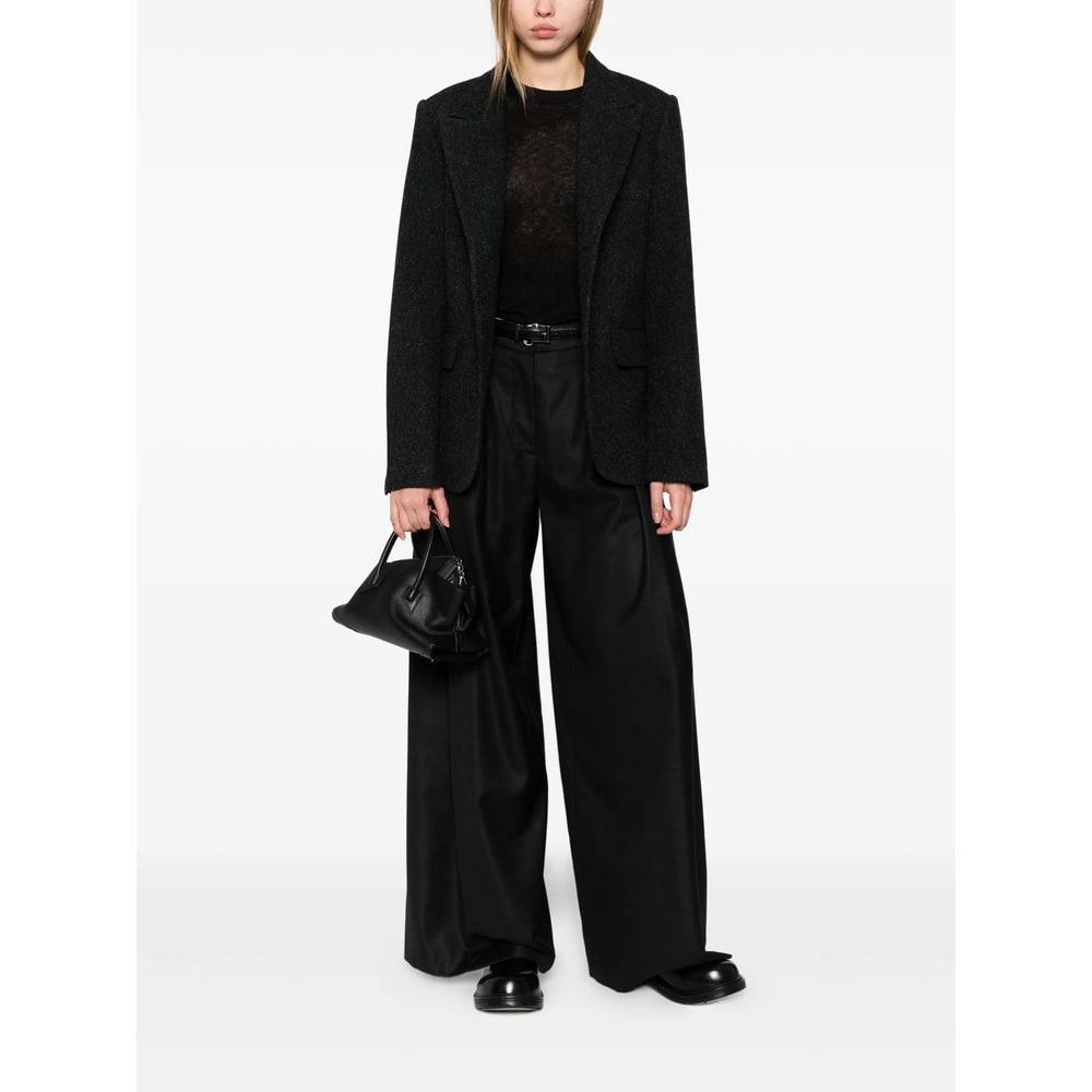 Nine In The Morning Casual Pants With Belt Loops In Black