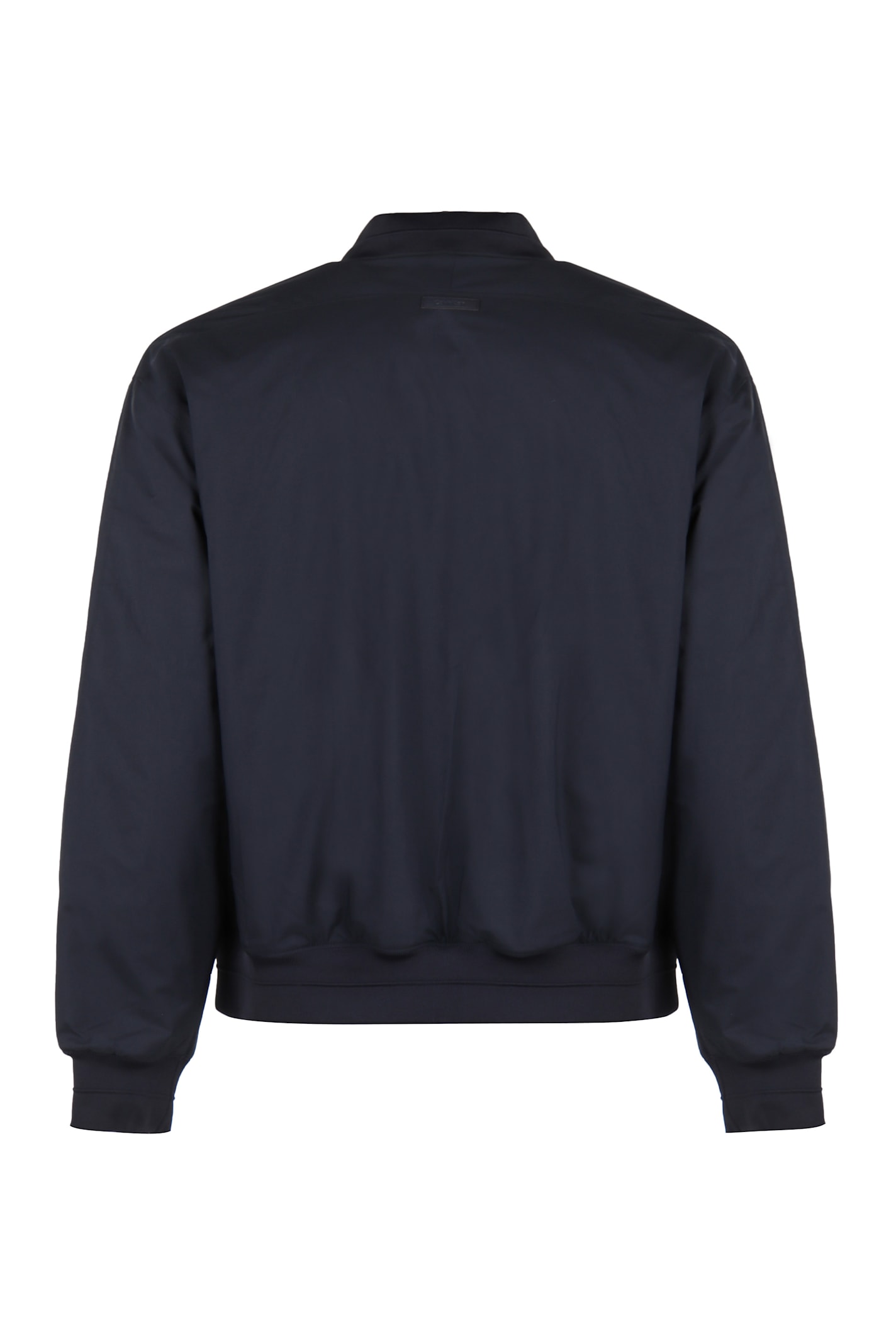 Calvin Klein Bomber Jacket In Technical Fabric In Blue