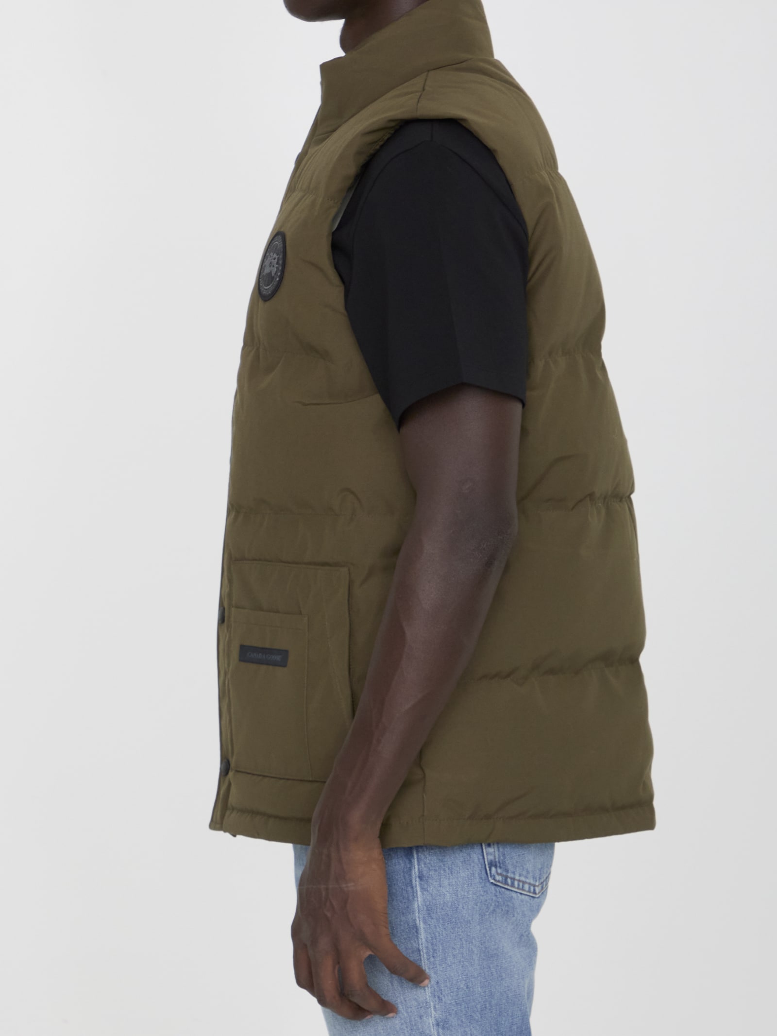 Shop Canada Goose Freestyle Crew Vest In Green