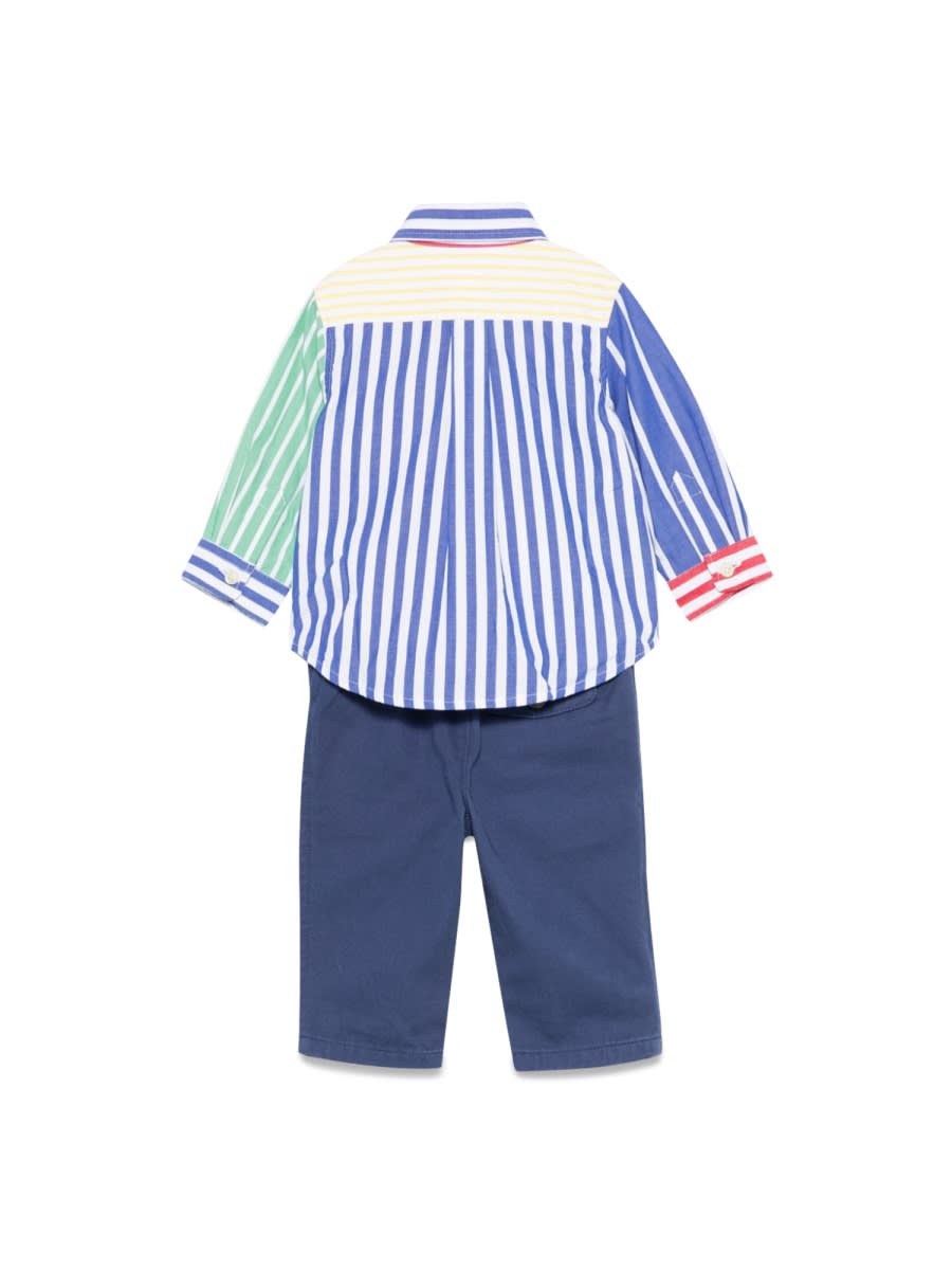Polo Ralph Lauren Lsfnshtptset-setspant Set In Multicolour