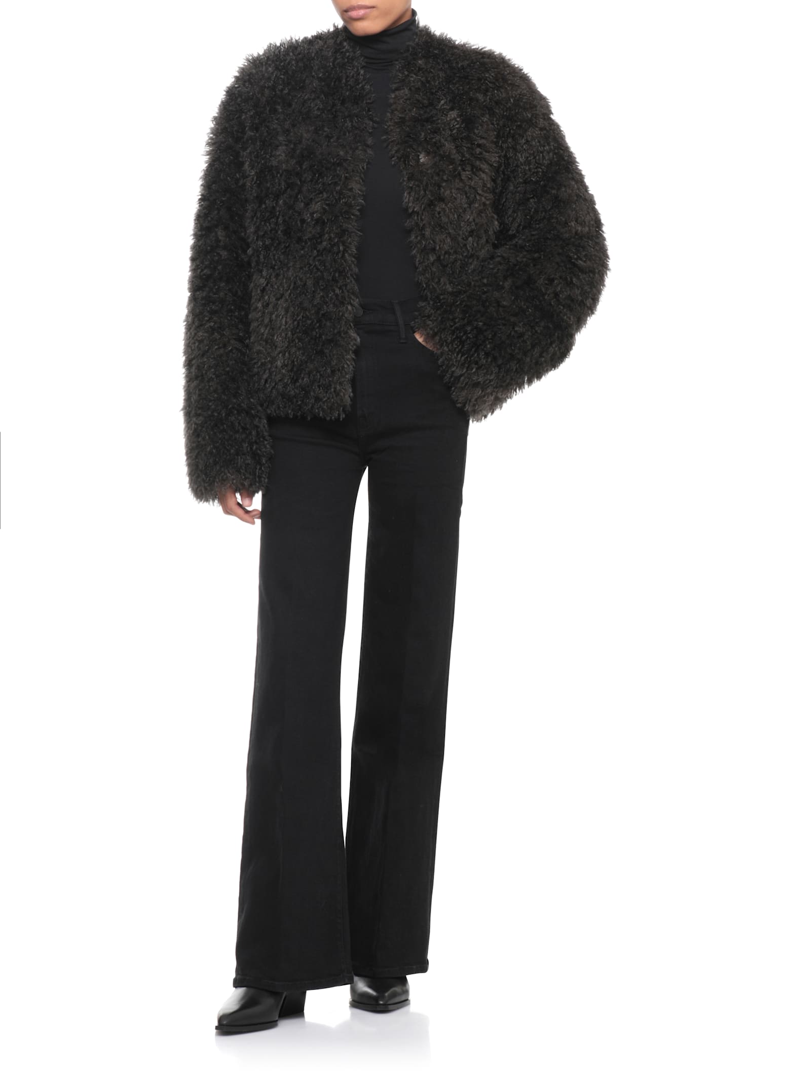 Mother The Roller Sneak Flared Jeans In Multi