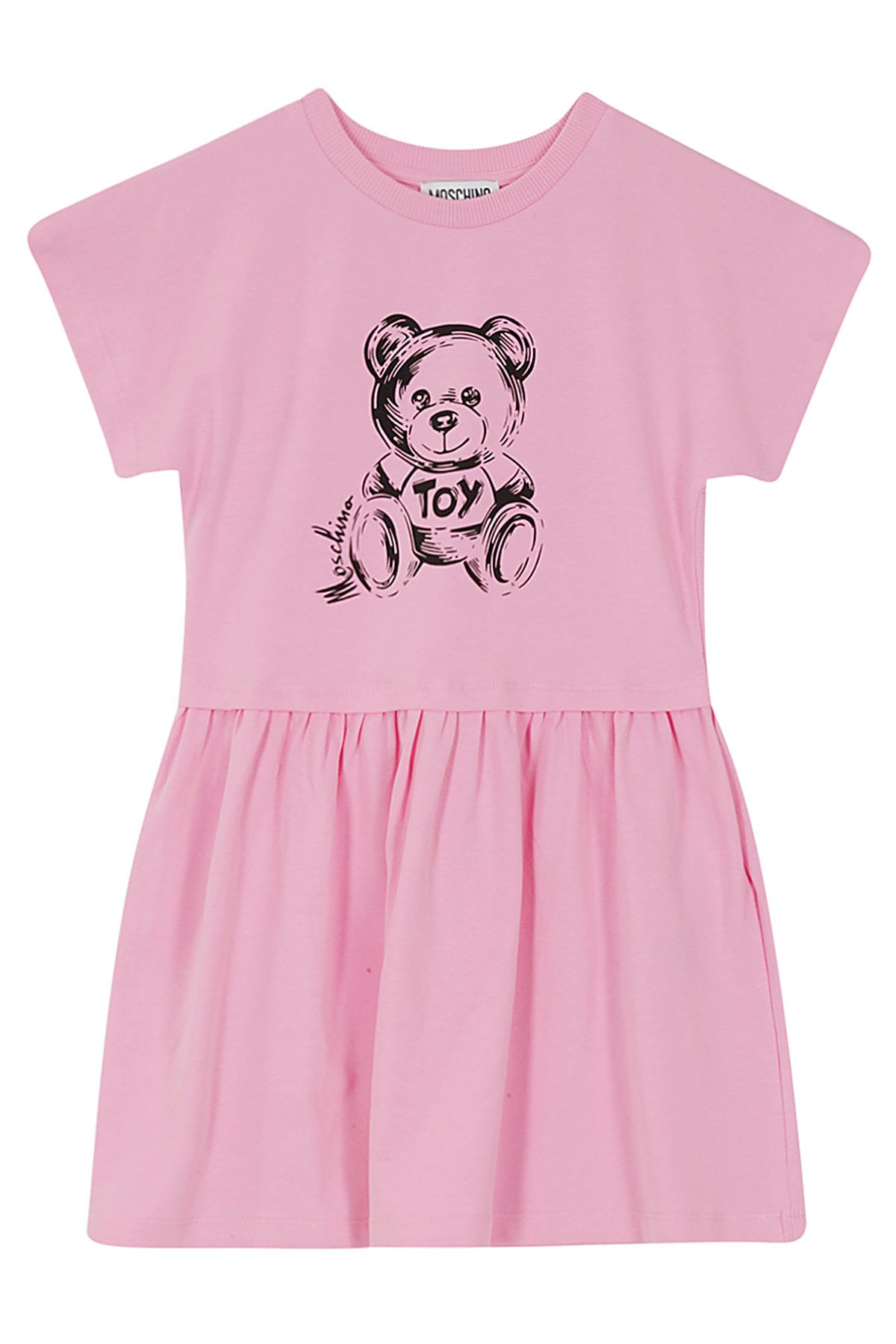 Shop Moschino Dress In Sweet Pink