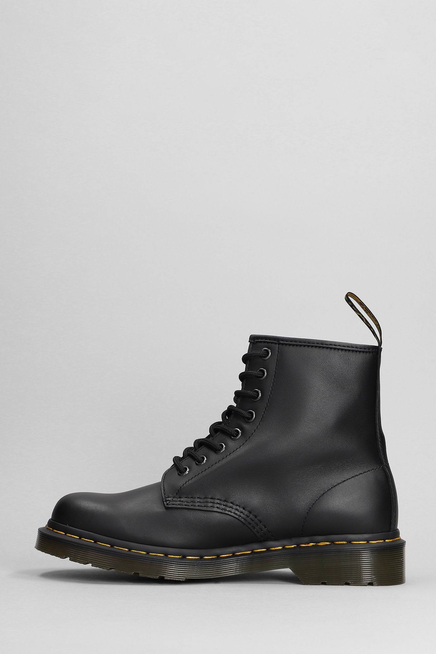 Dr. Martens 1460 Combat Boots In Black Leather In Multi