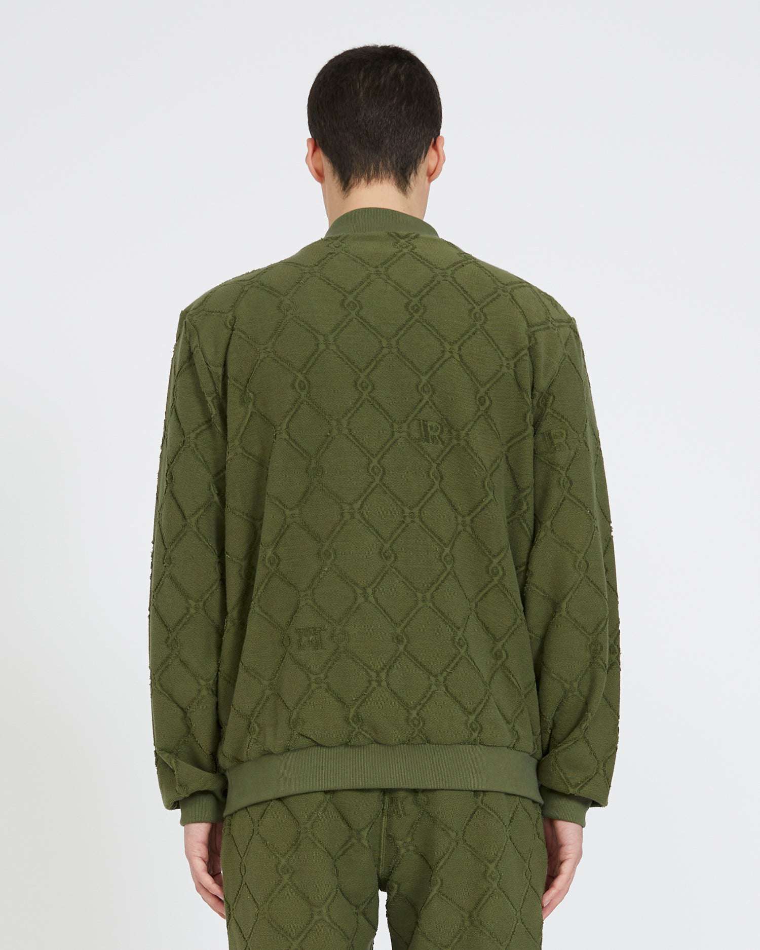 Shop John Richmond Sweatshirt With Buttons And Tone Sur Tone Pattern In Fantasia