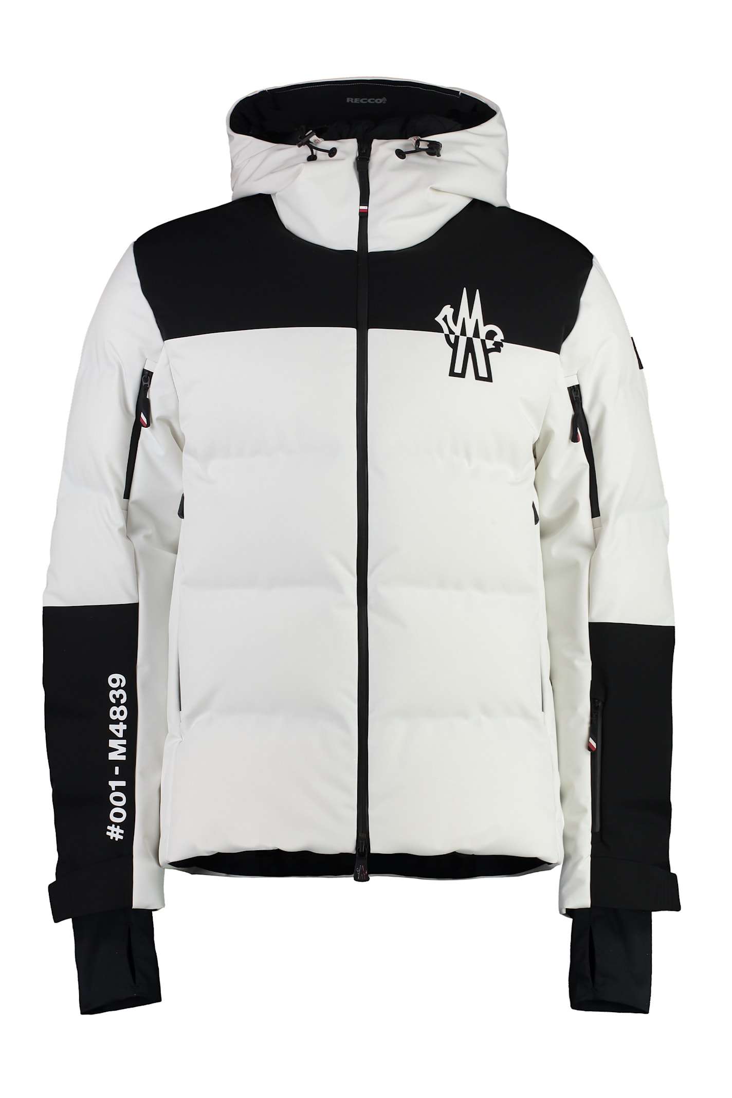 Shop Moncler Curtis Short Down Jacket In White