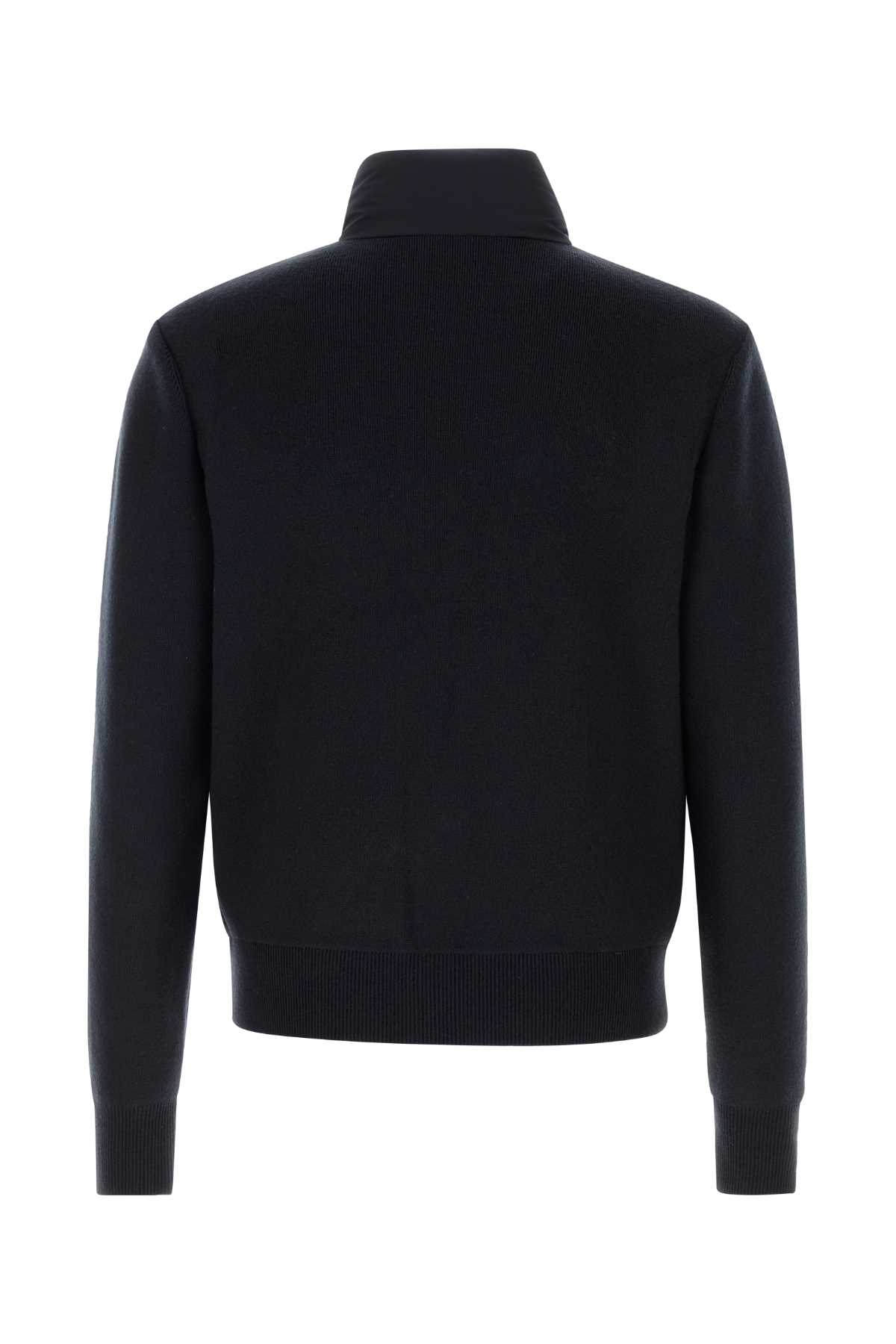 Mackage Navy Stretch Wool Blend Haney Jacket In Blue