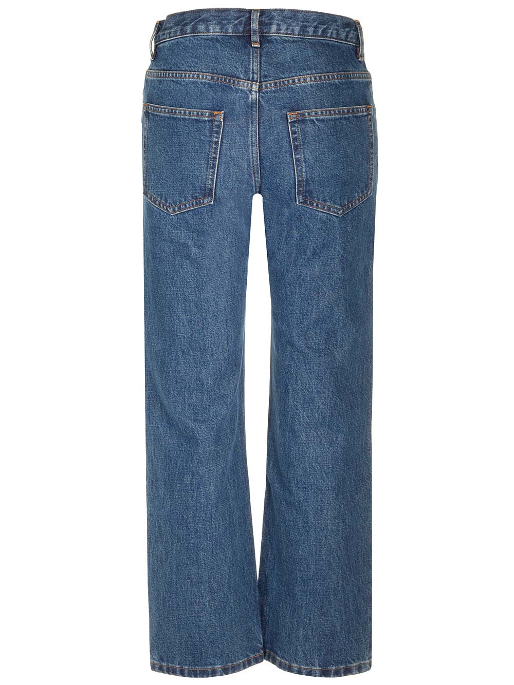 Shop Apc Straight Leg Jeans In Blue