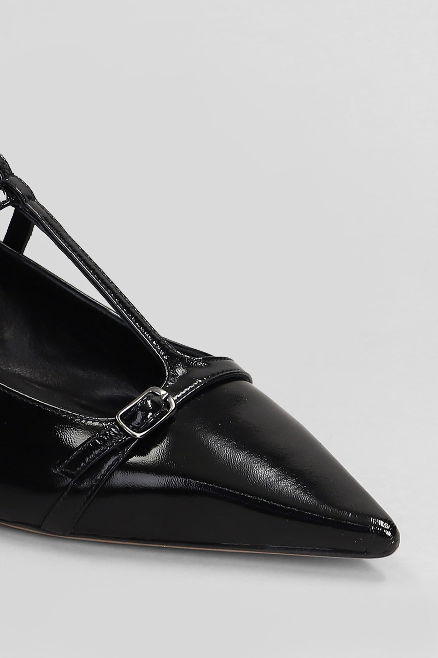 Shop The Seller Pumps In Black Patent Leather