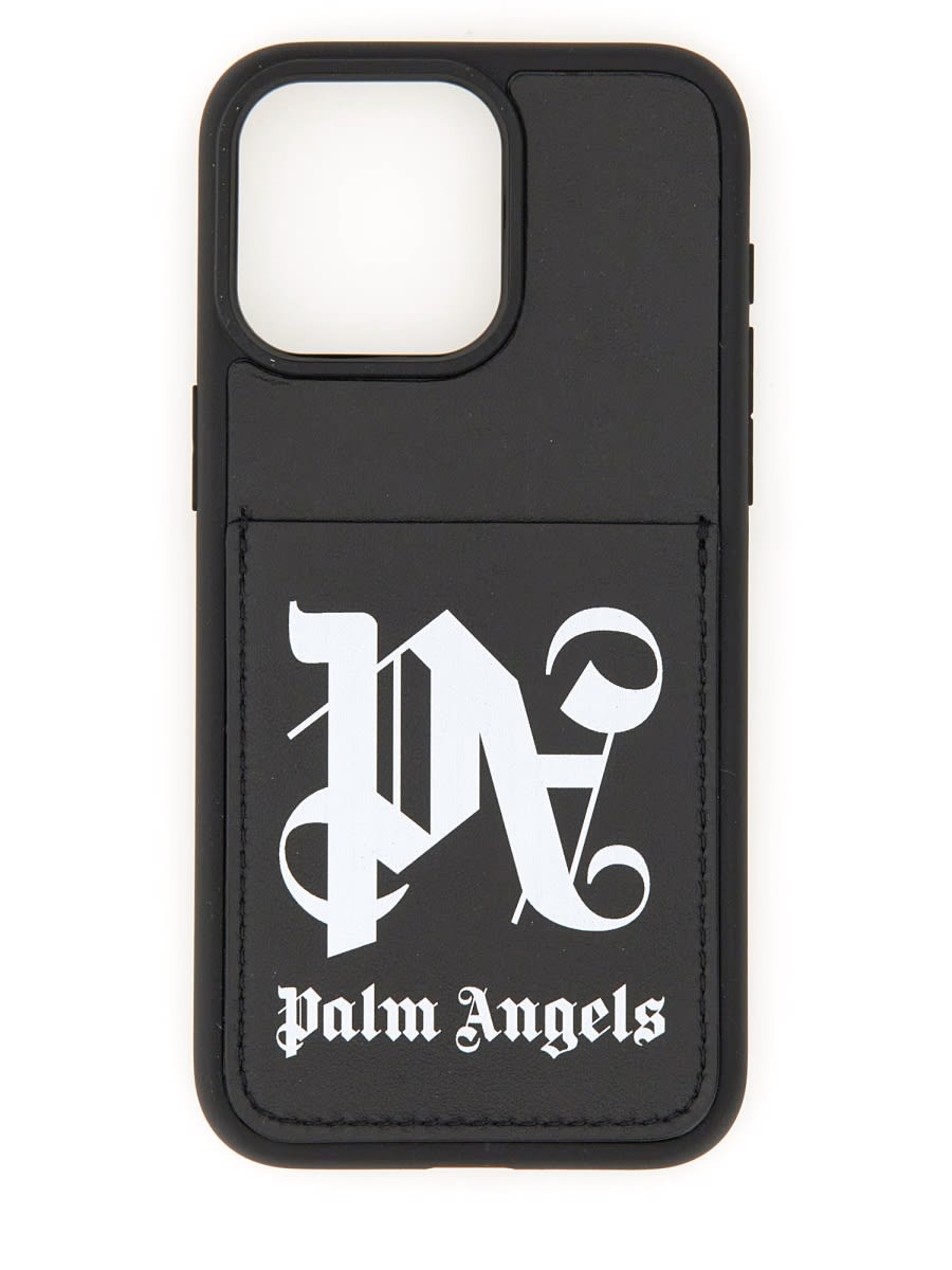 Shop Palm Angels Case For Iphone 15 Pro Max In Black