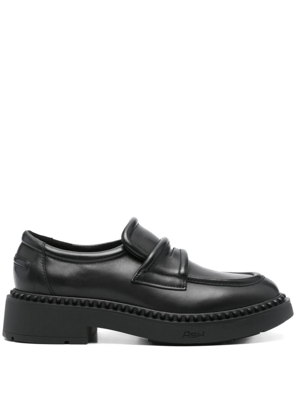 Shop Ash Miracle Loafer In Black