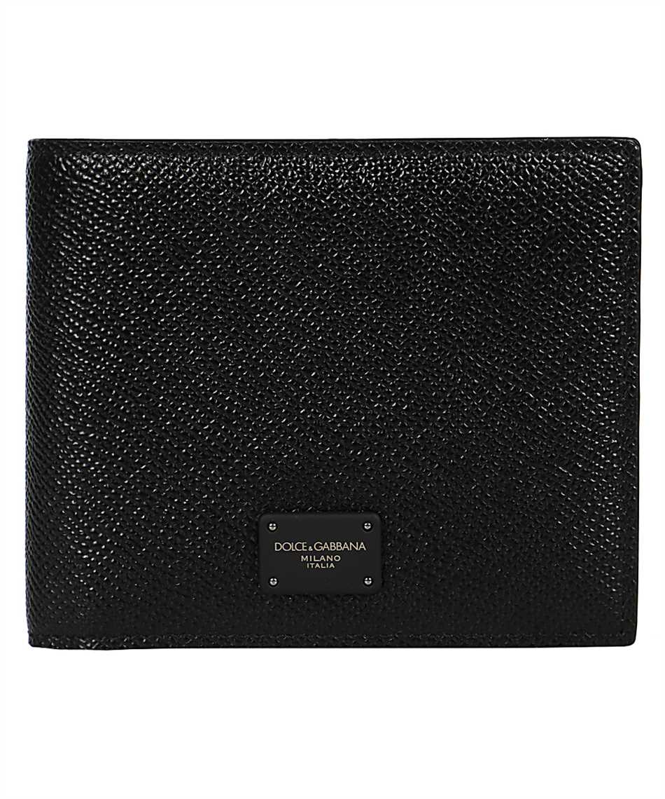 DOLCE & GABBANA LEATHER FLAP-OVER WALLET