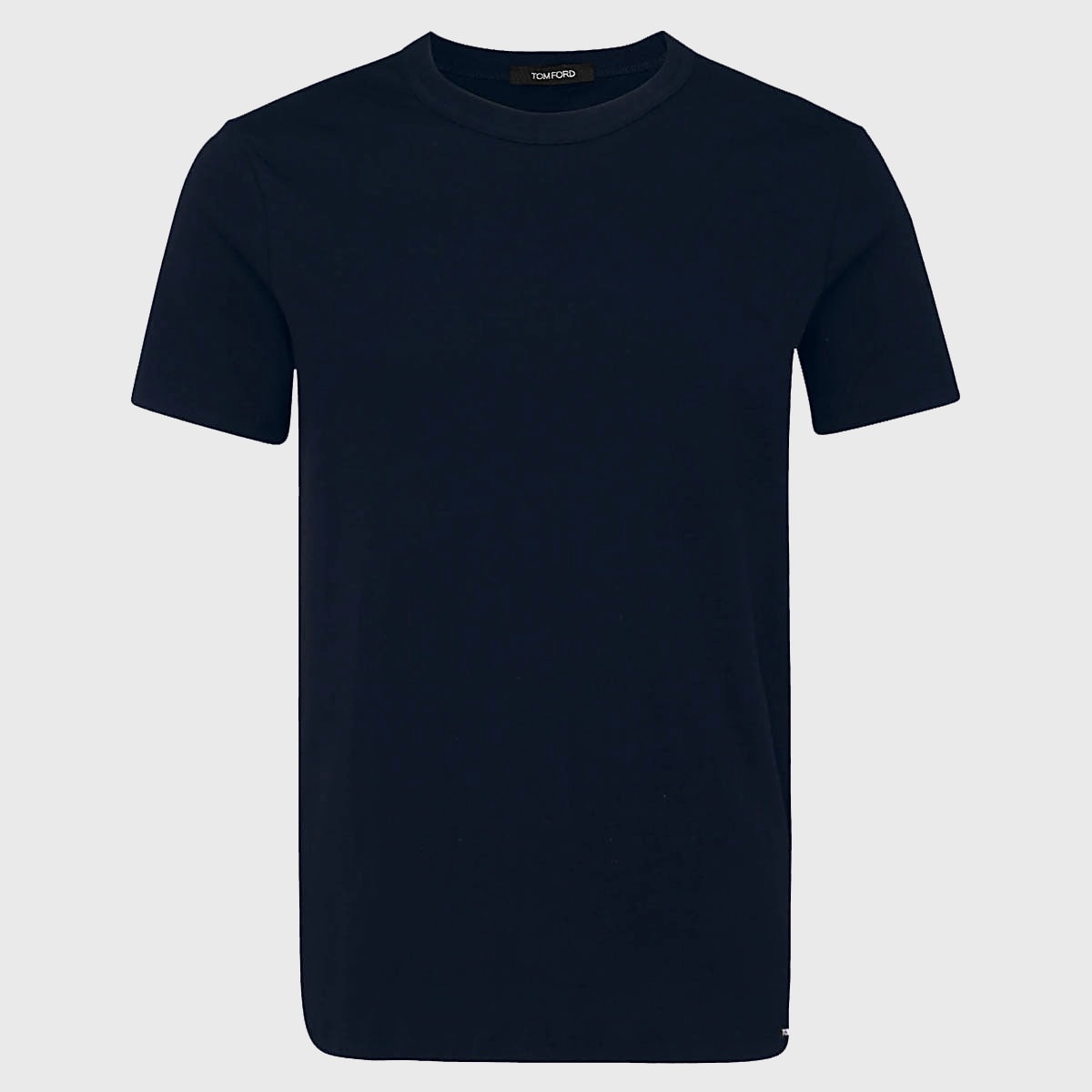 Tom Ford Navy Blue Cotton Blend T-shirt