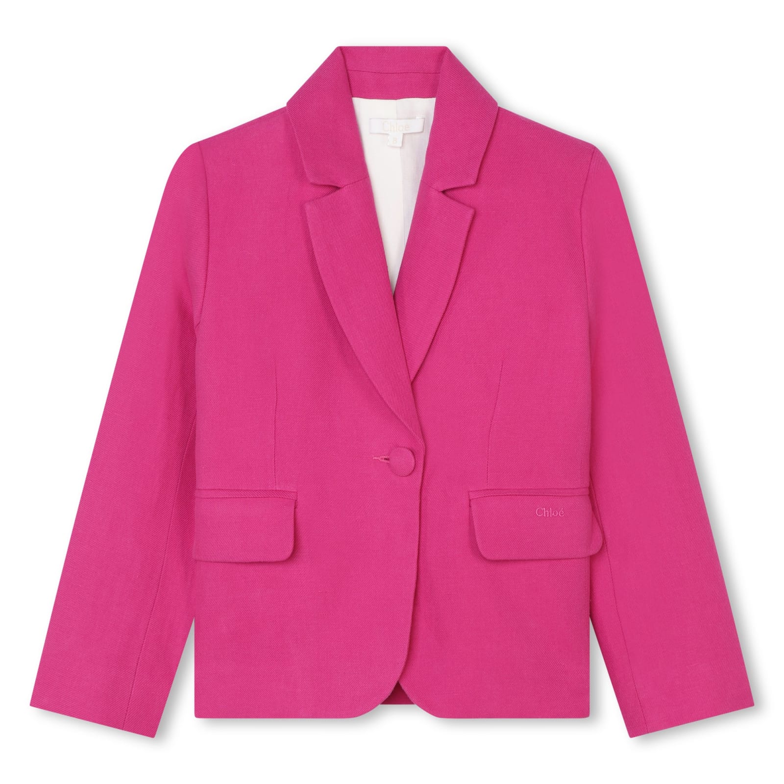 Shop Chloé Single-breasted Blazer In Pink