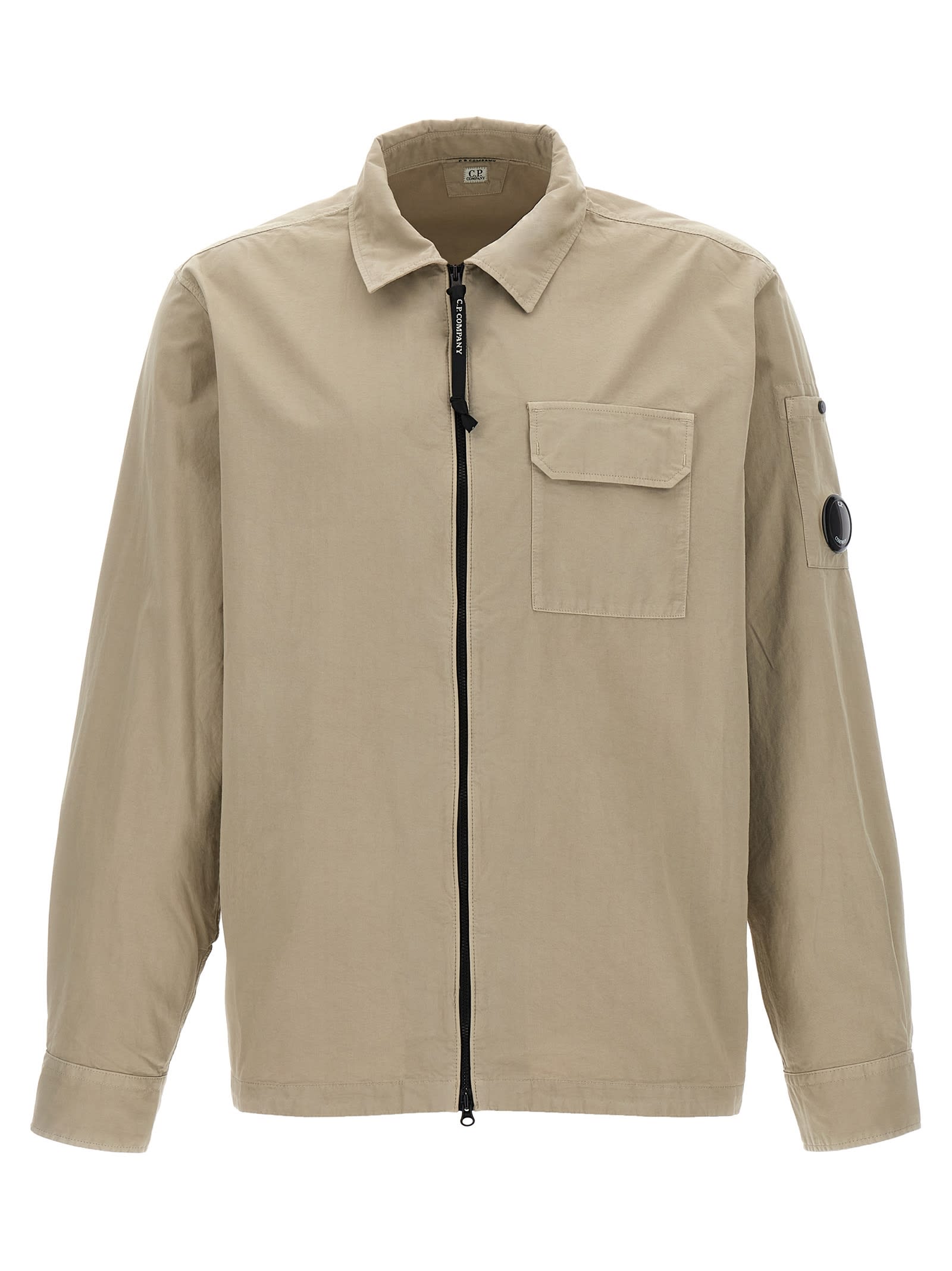 C.p. Company Lens Cotton Gabardine Overshirt