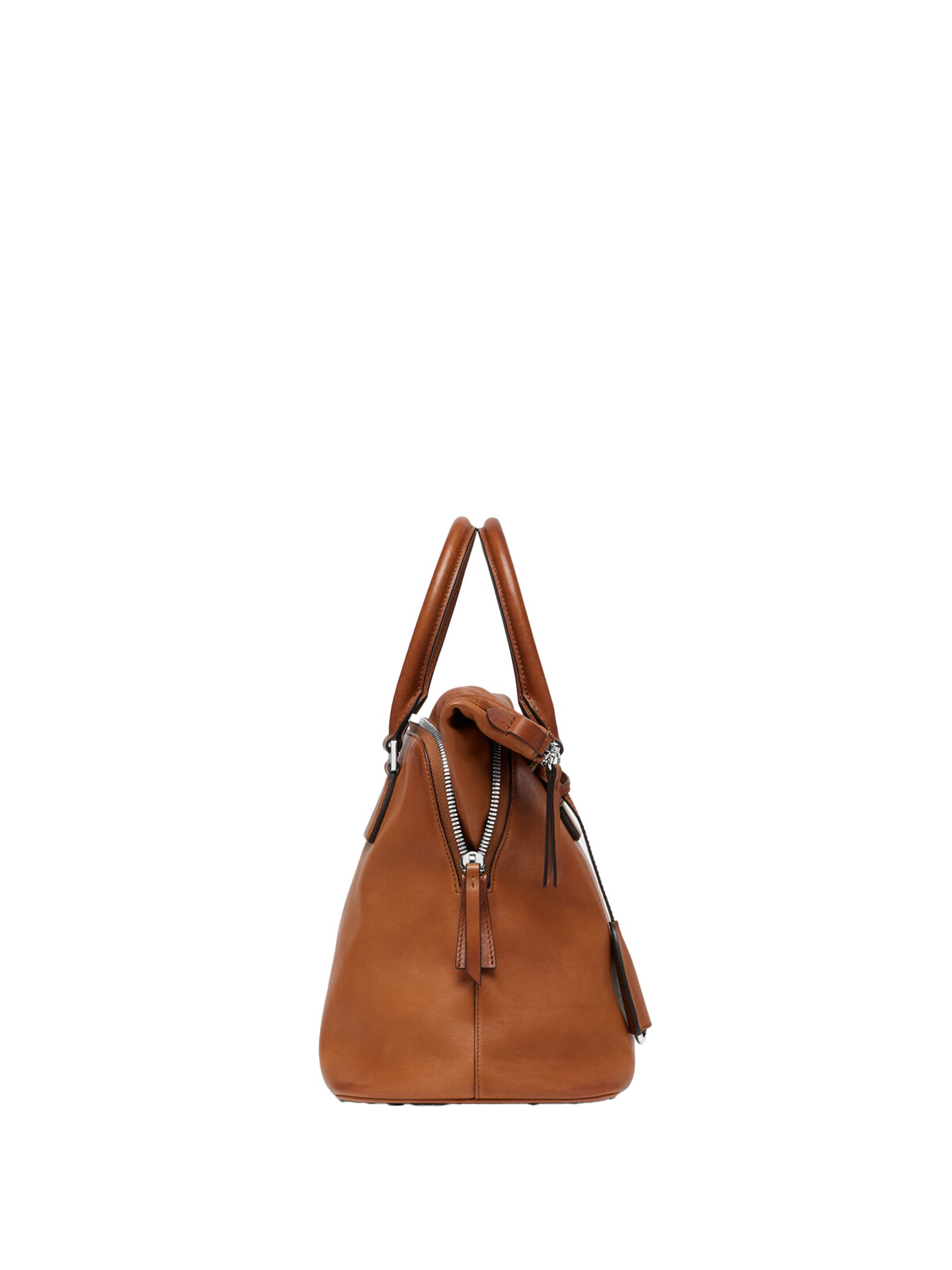 Maison Margiela Medium 5ac Loved To Death Leather Top Handle Bag In Brown