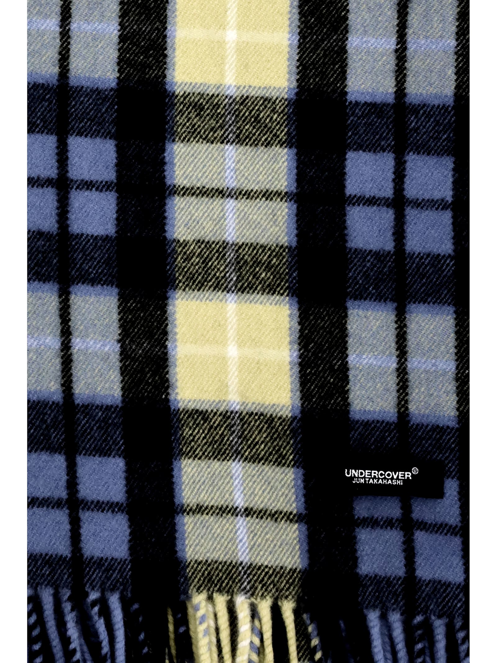 Undercover Wool Check Scarf In Multi