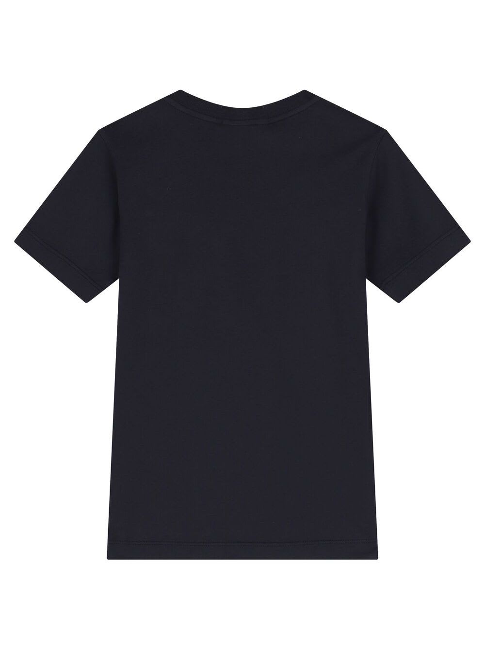 Shop Stone Island Junior T-shirt In Navy Blue