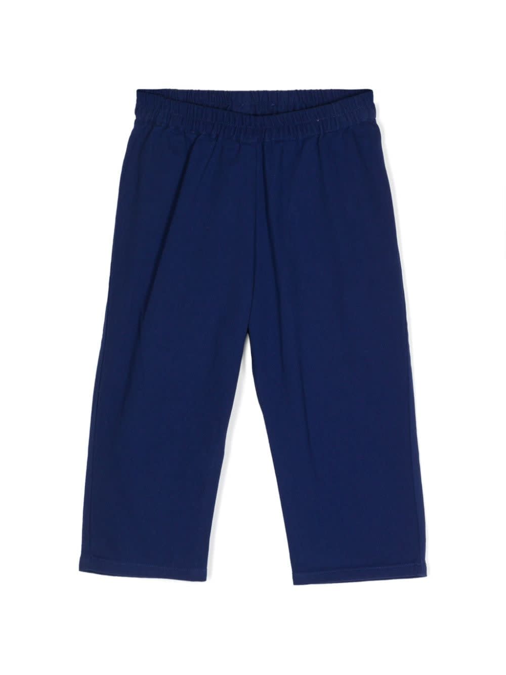 Shop Bonton Pantaloni Con Ricamo In Blue