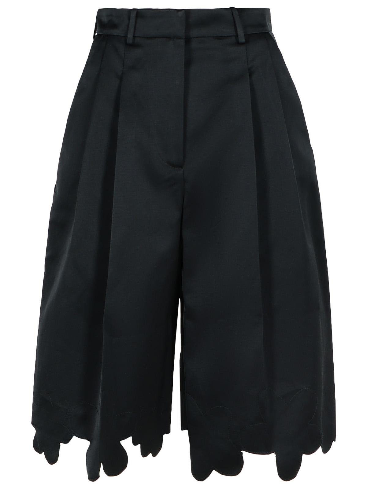 Marni Black Viscose Blend Shorts In Black