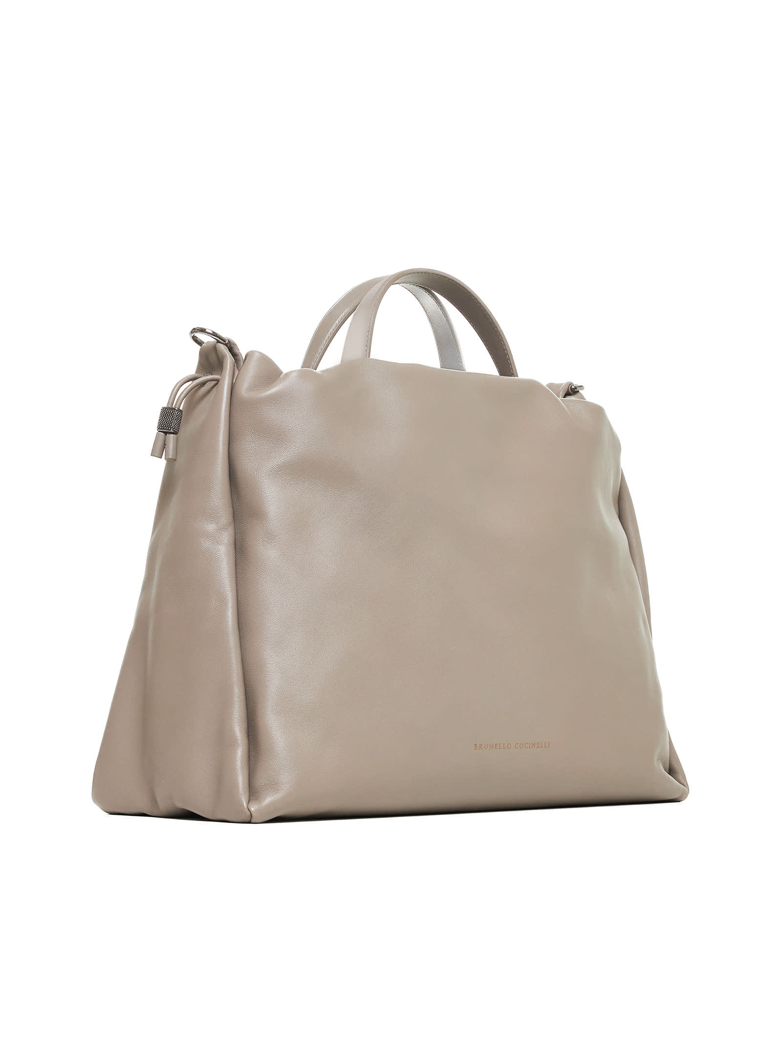 Shop Brunello Cucinelli Tote In Pietra Serena