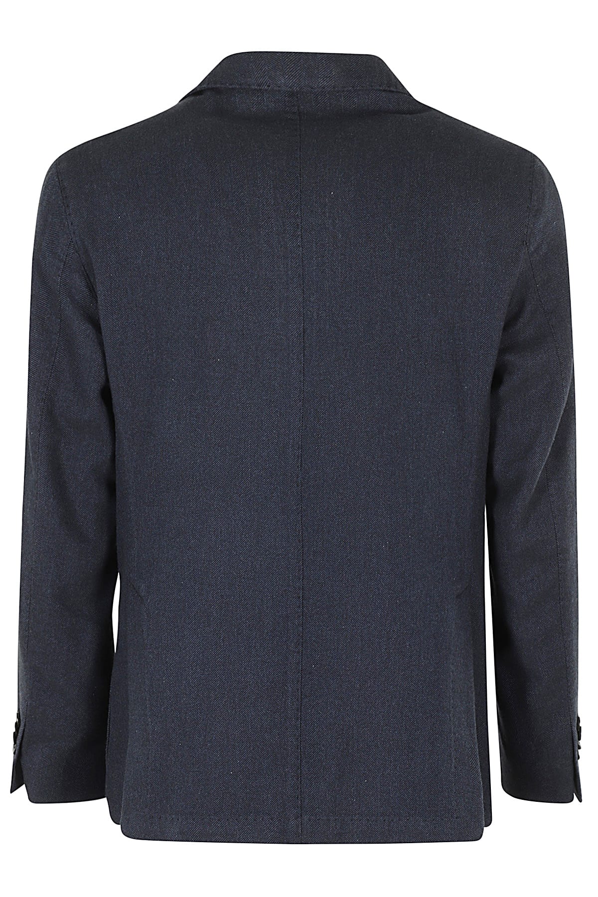Luigi Bianchi Mantova Giacca Cotone Cashmere Spinata In Blu
