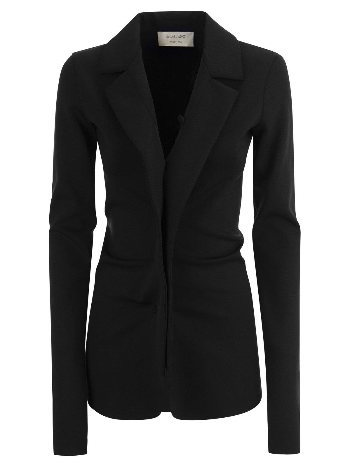 Shop Sportmax Single-breasted Blazer In Black