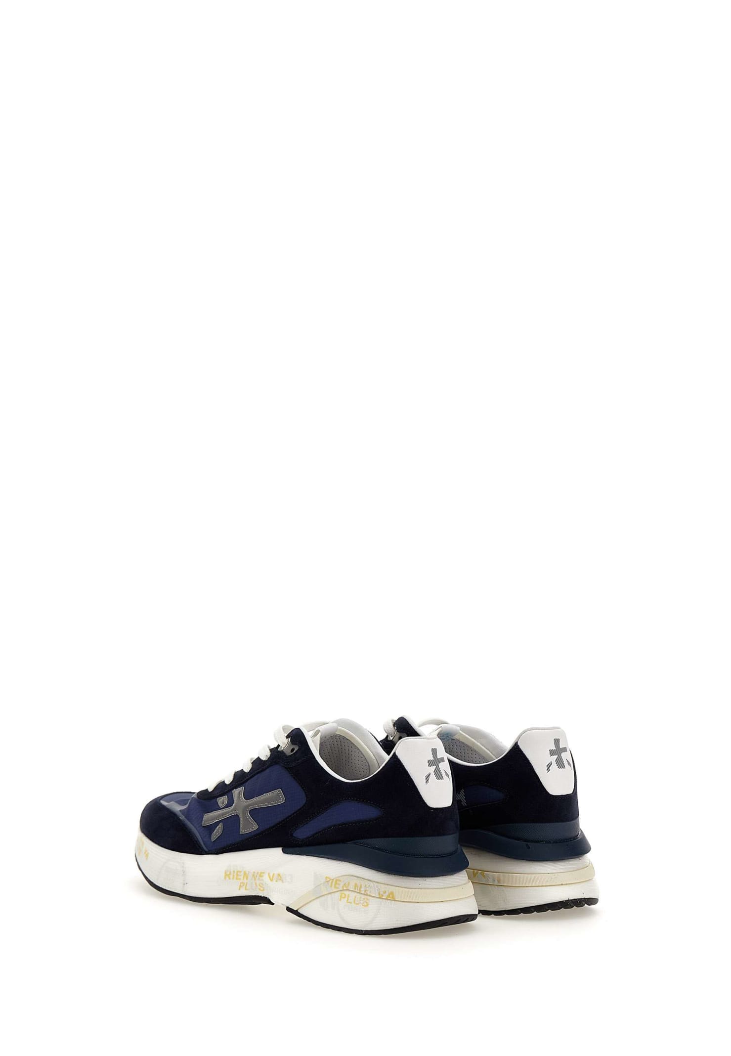 Shop Premiata Moerun6731 Sneakers In Blue/black