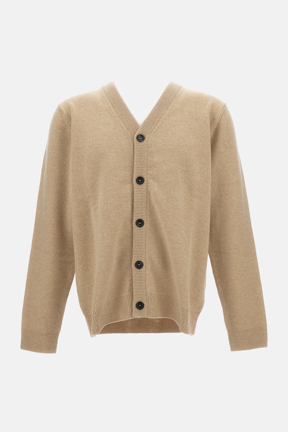 Paul Smith Wool Cardigan In Brown