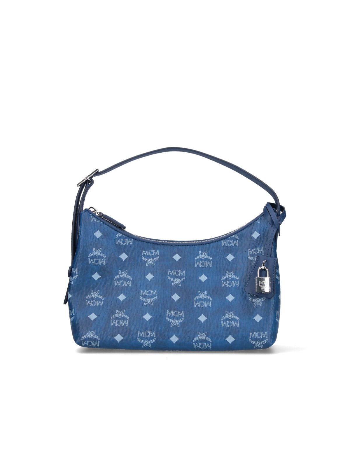 Mcm 'aren Hobo' Small Shoulder Bag In Blue