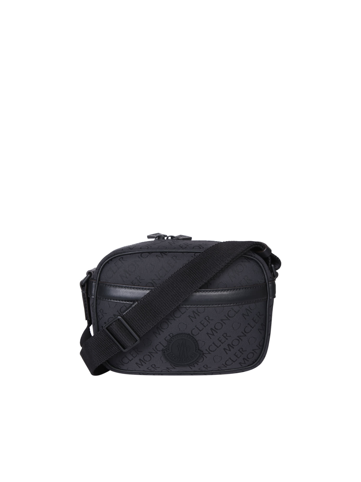 Shop Moncler Cross-body Tech Black Bag