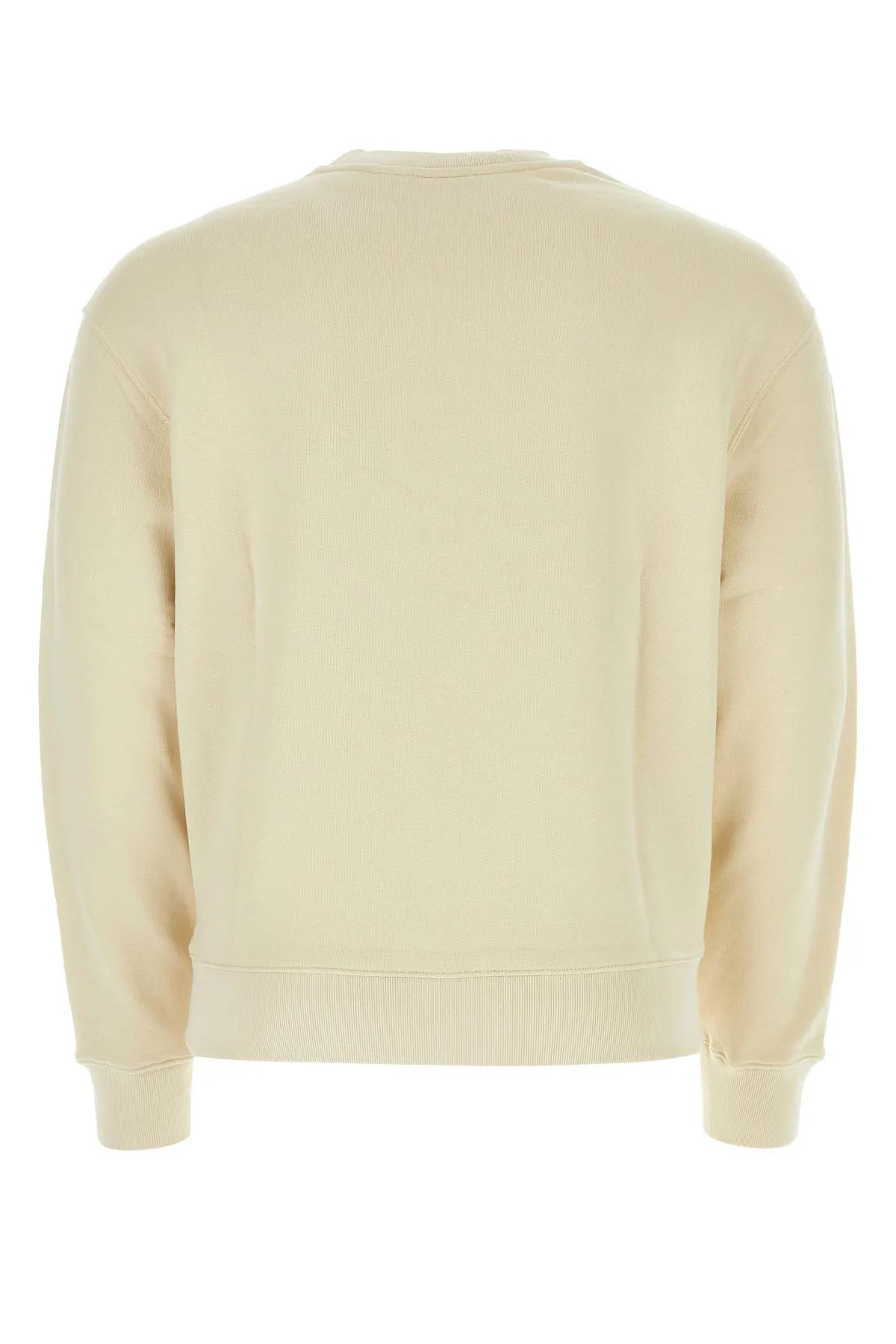 Shop Maison Kitsuné Cream Cotton Sweatshirt In Paper