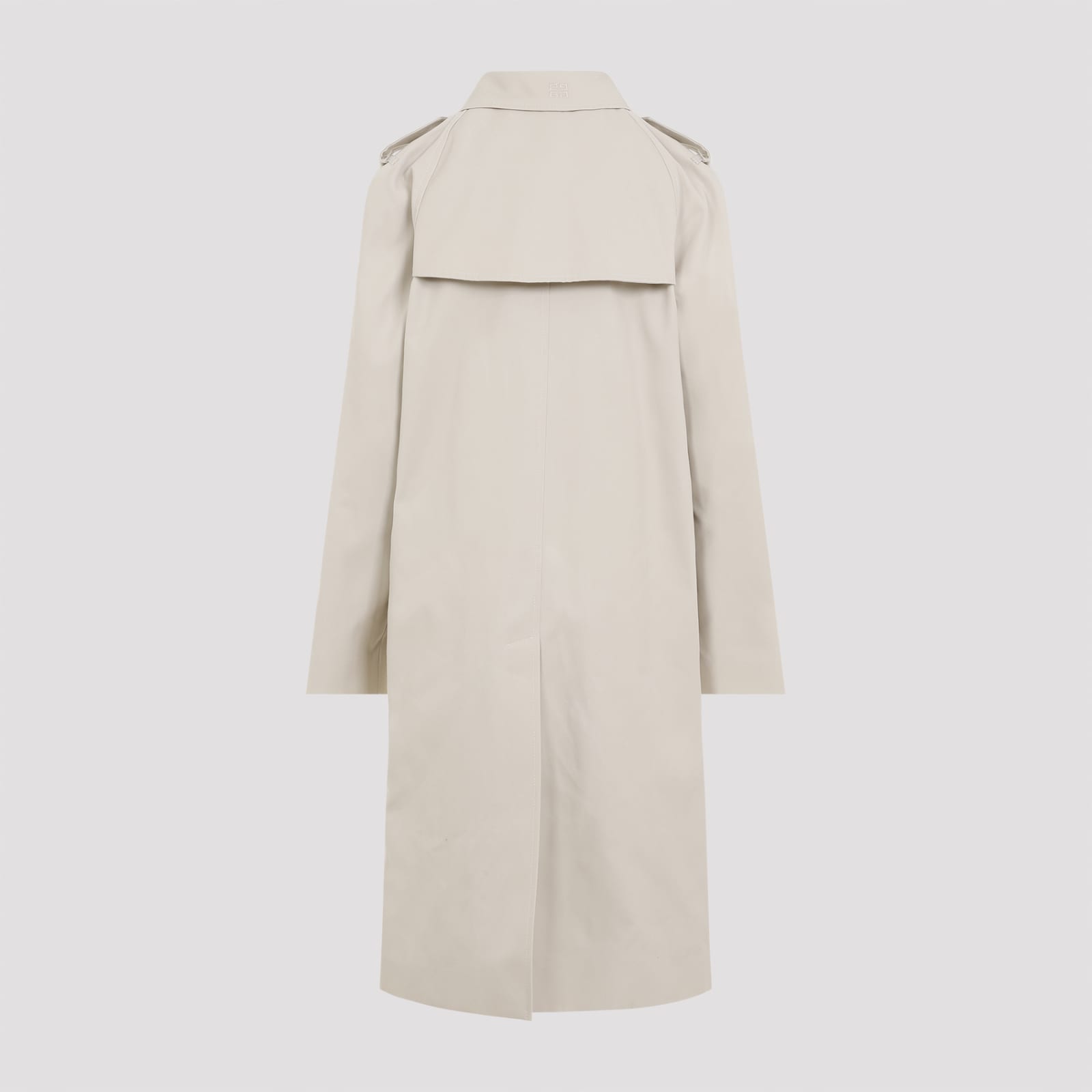 Shop Givenchy Cotton-blend Trench In Eggshell