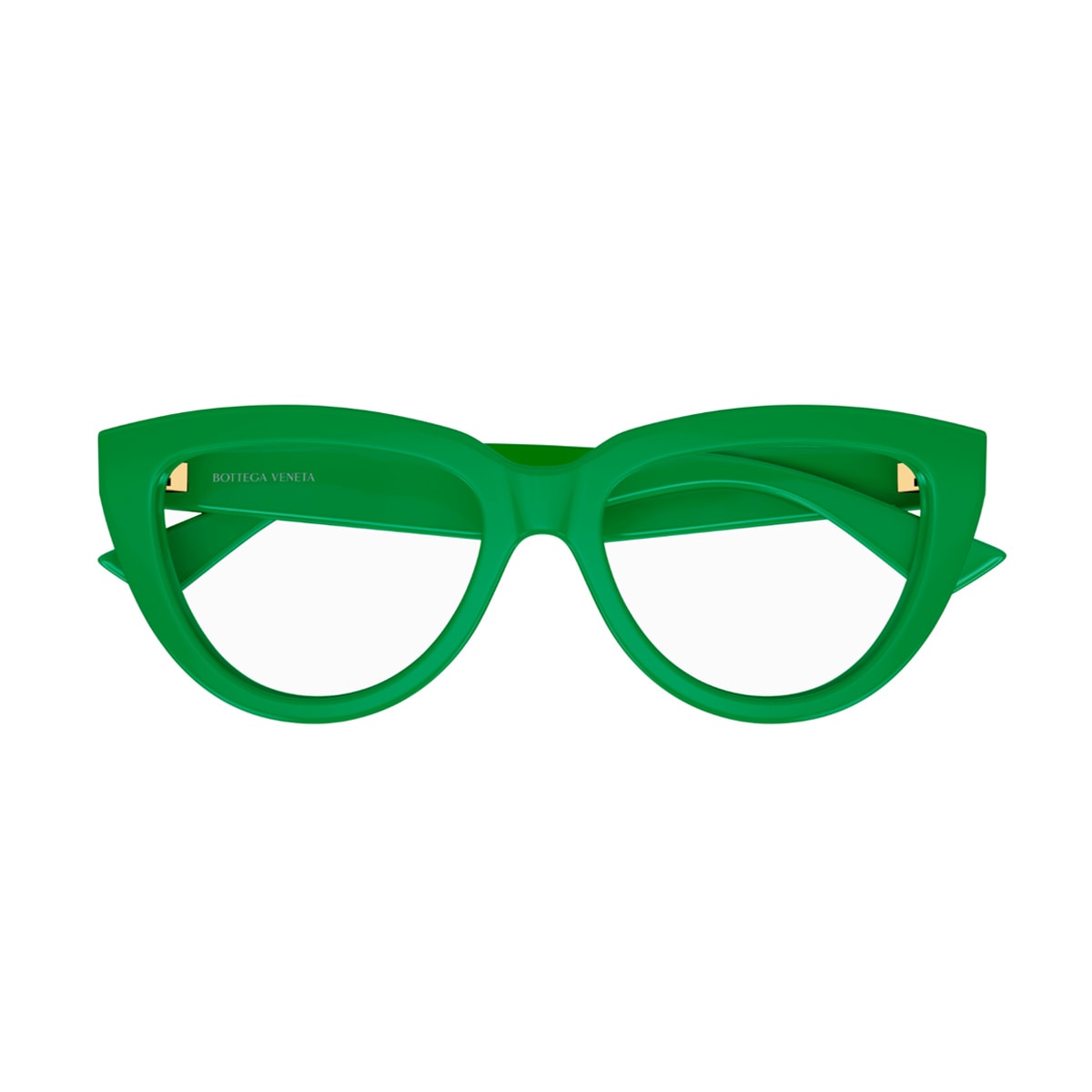 Shop Bottega Veneta Bv1259o 003 Glasses In 003 Green Green Transpare