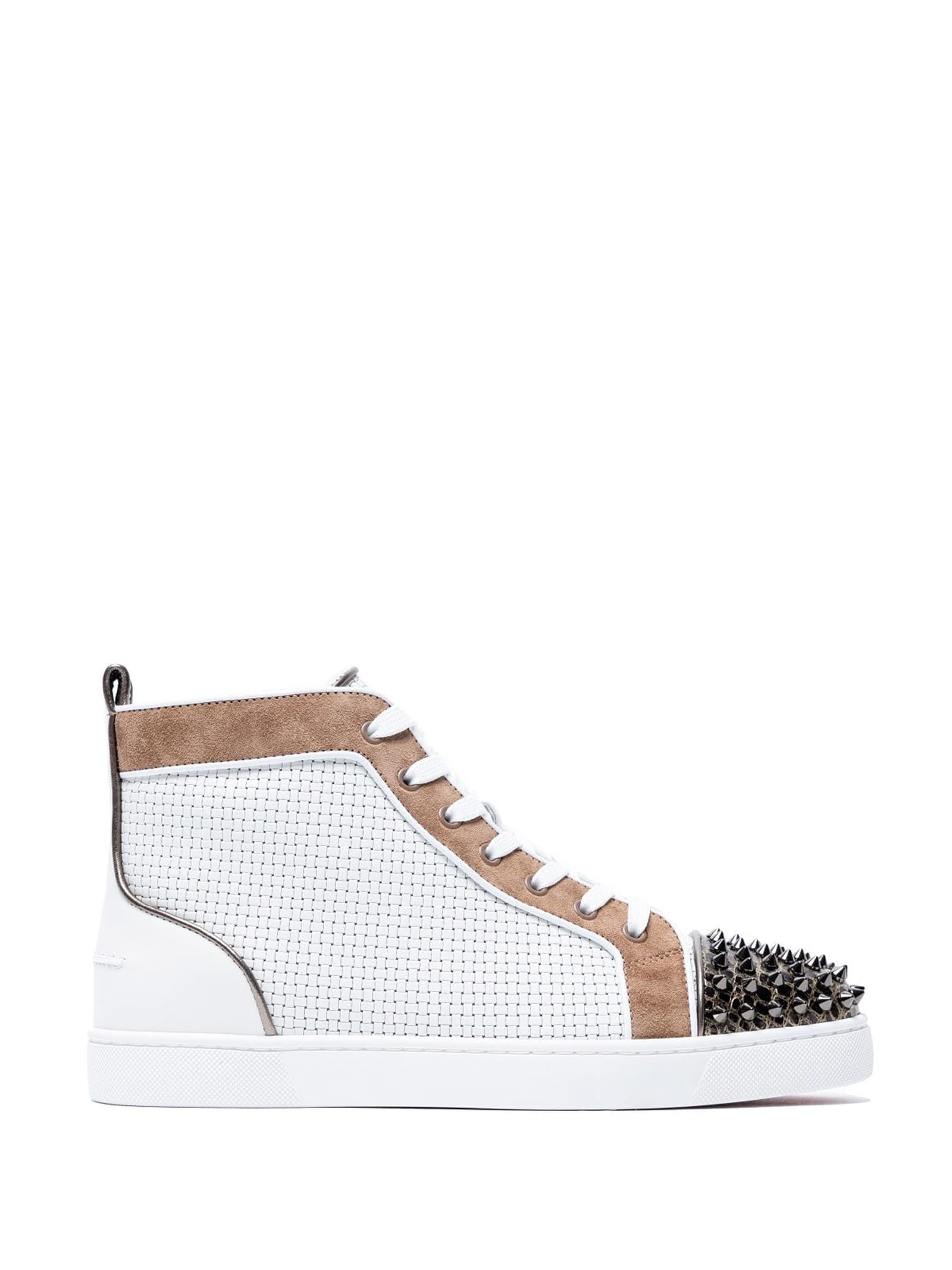 Leather Sneakers With Spikes