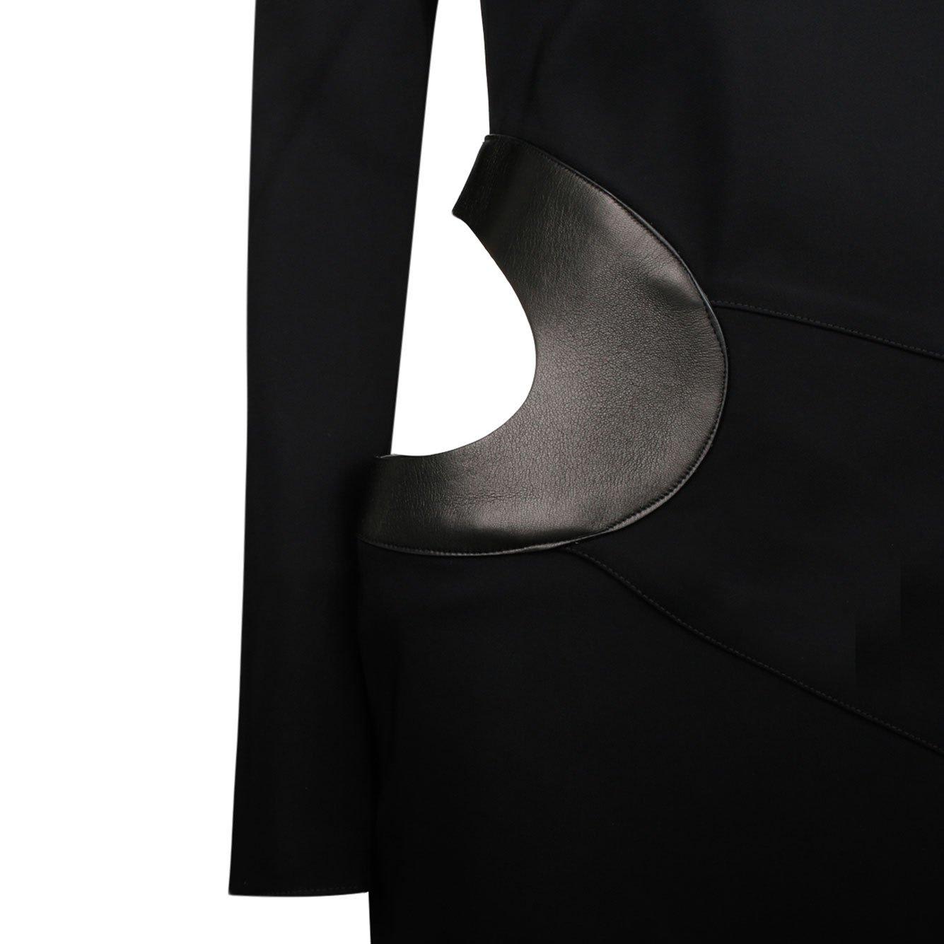 Tom Ford Cut-out Detailed Crewneck Mini Dress In Black