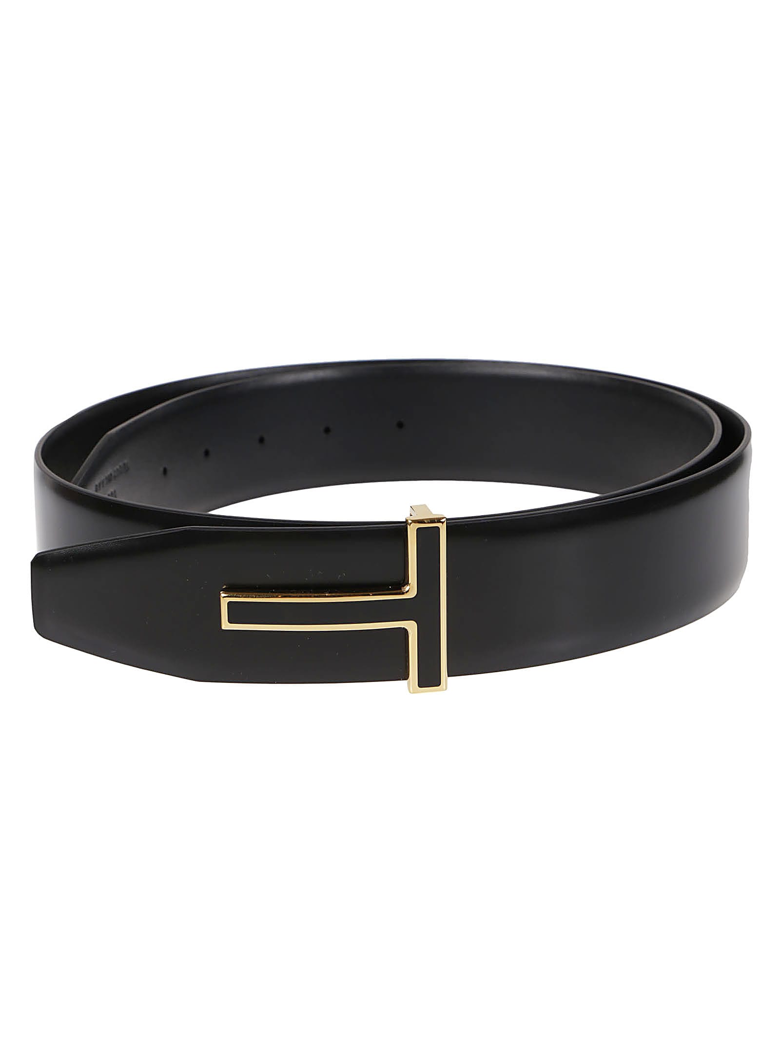 Tom Ford T-buckle Belt In Black