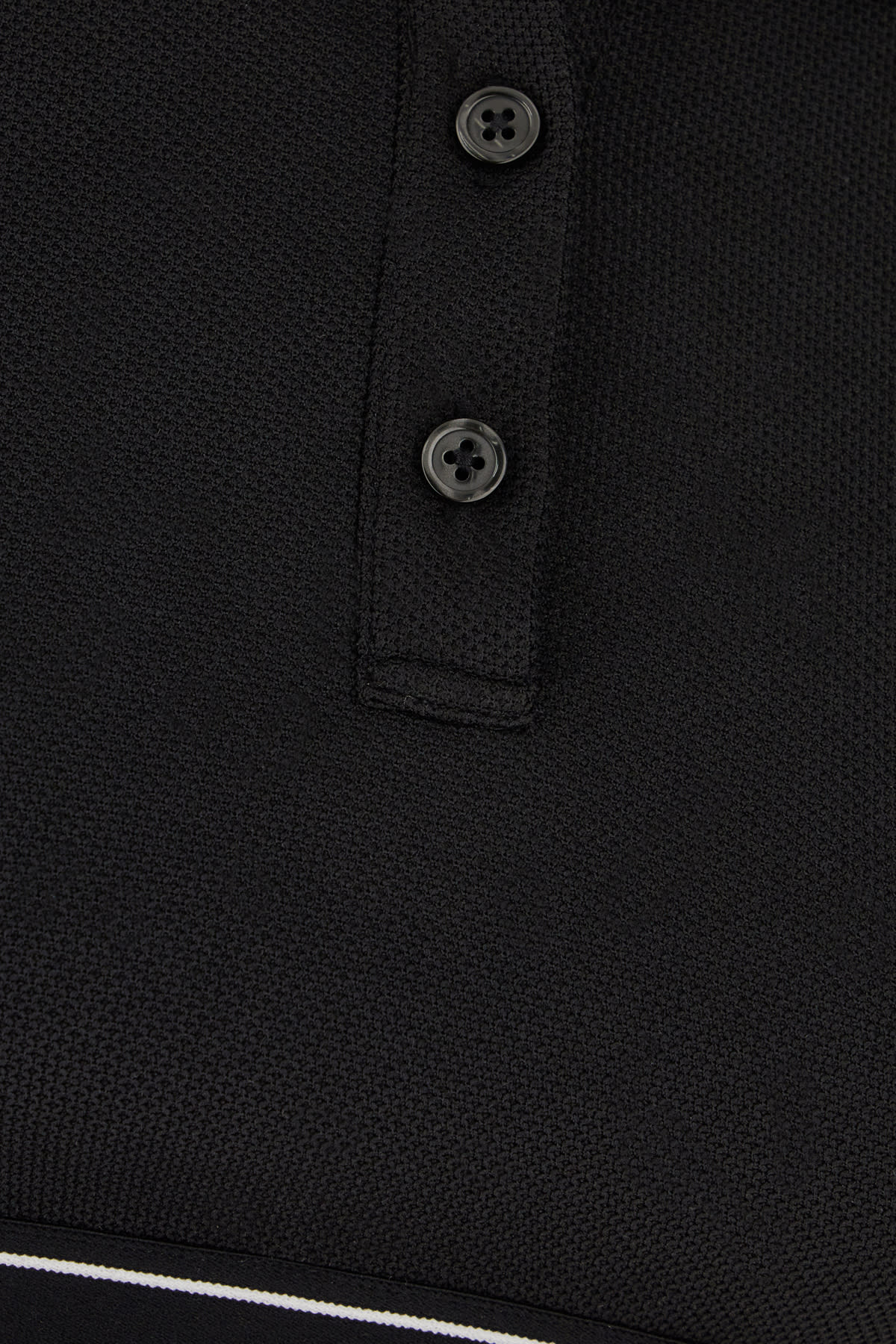 Shop Alexander Wang T Black Piquet Polo Shirt