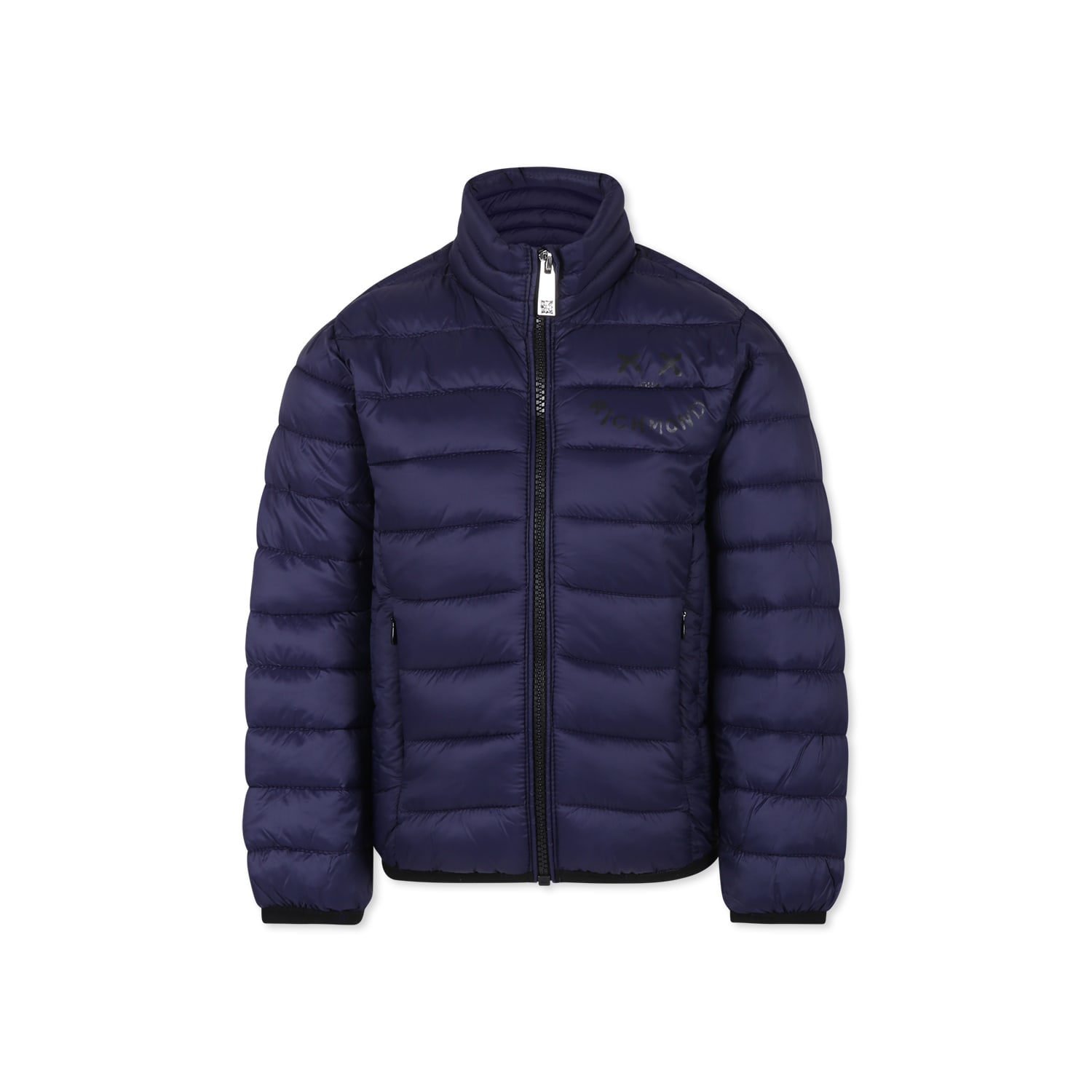 Shop Richmond Blue Down Jacket For Boy