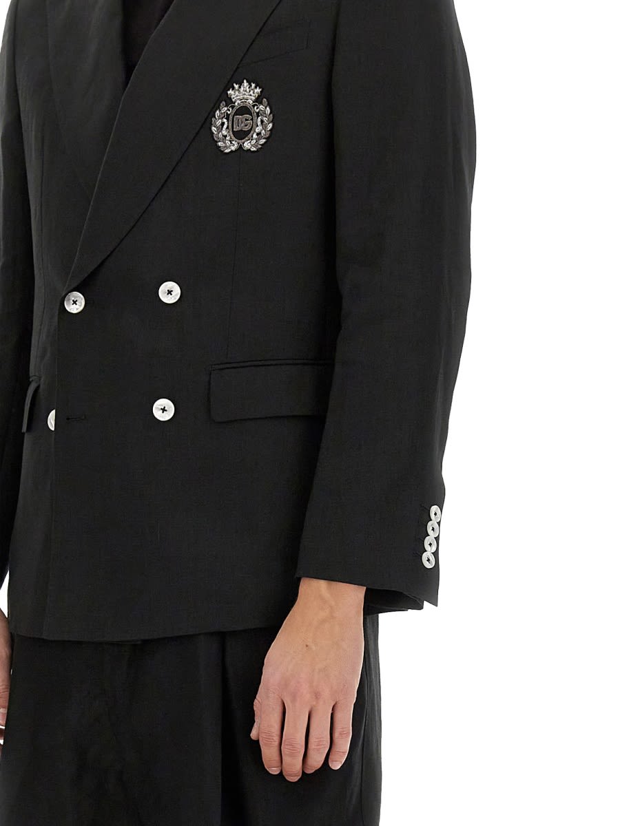 Dolce & Gabbana Men's Doublebreasted Jacket In Black