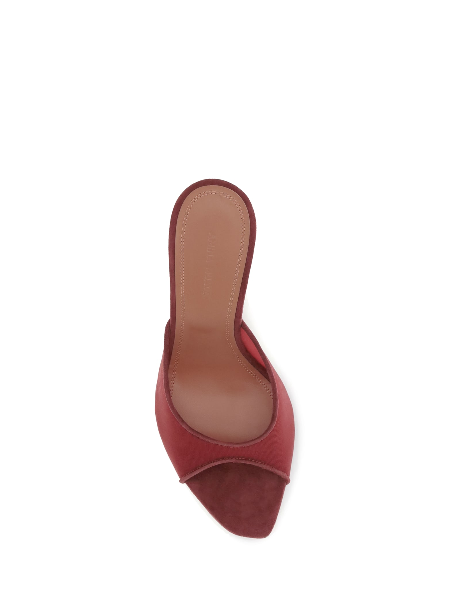 Amina Muaddi Women Alexa Sandals In Burgundy