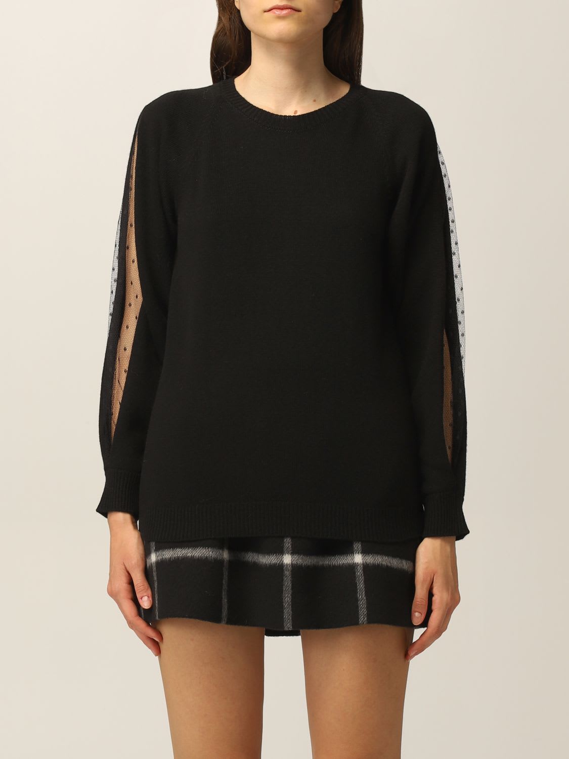 Red Valentino Sweater Red Valentino Sweater In Wool And Cashmere Blend
