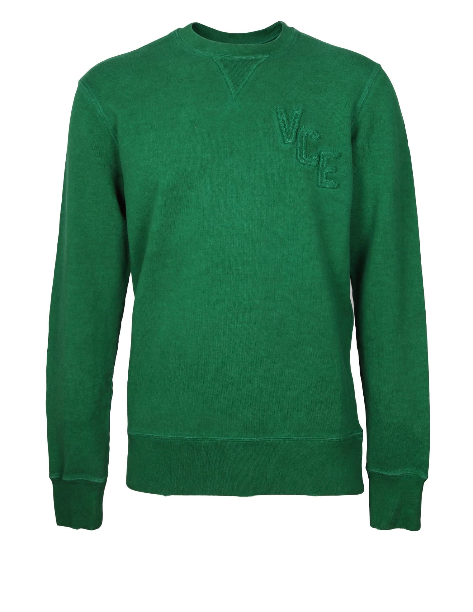 Shop Golden Goose Journey Sweatshirt In Green Cotton Fleece In Green Jacket