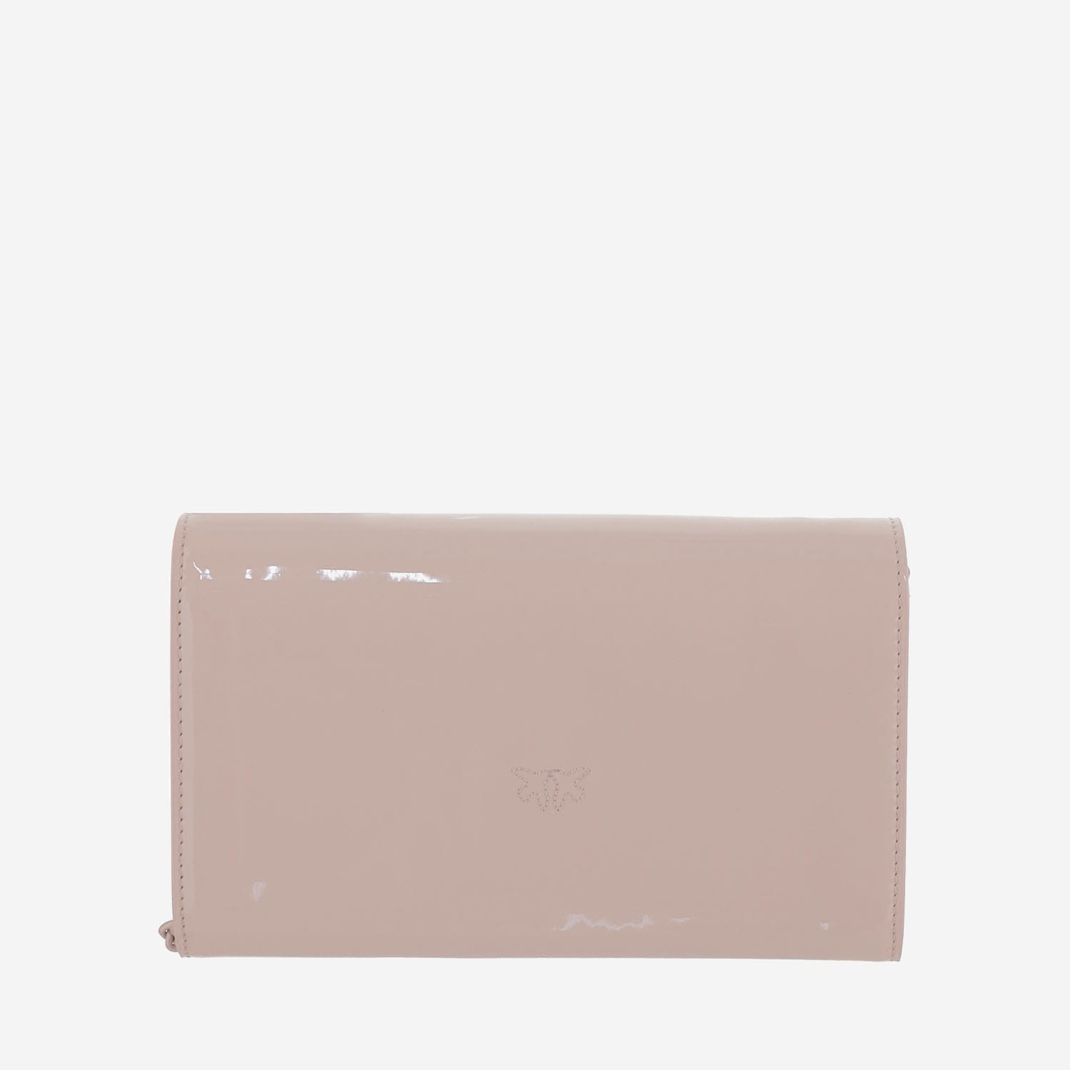 Shop Pinko Love Bag Mirrored Wallet In Pink