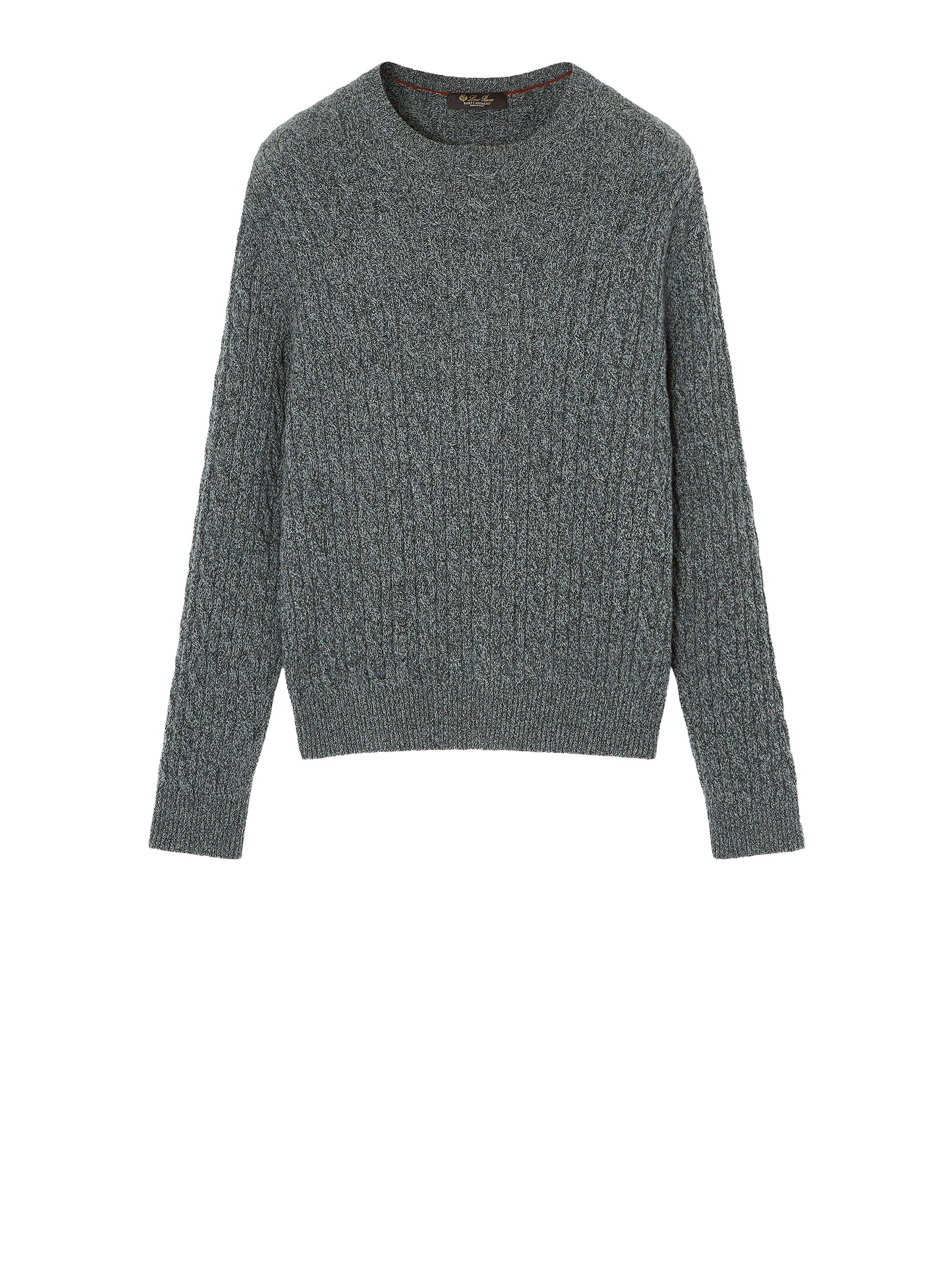 Loro Piana Treccia Crewneck In Black