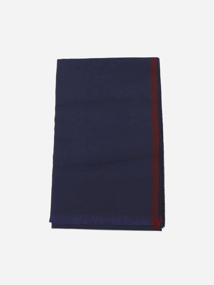 Fay Wool And Cashmere Scarf With Contrasting Insert