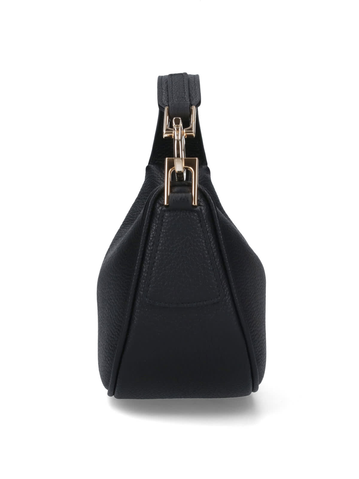Ferragamo North-south Mini Hobo Bag In Black