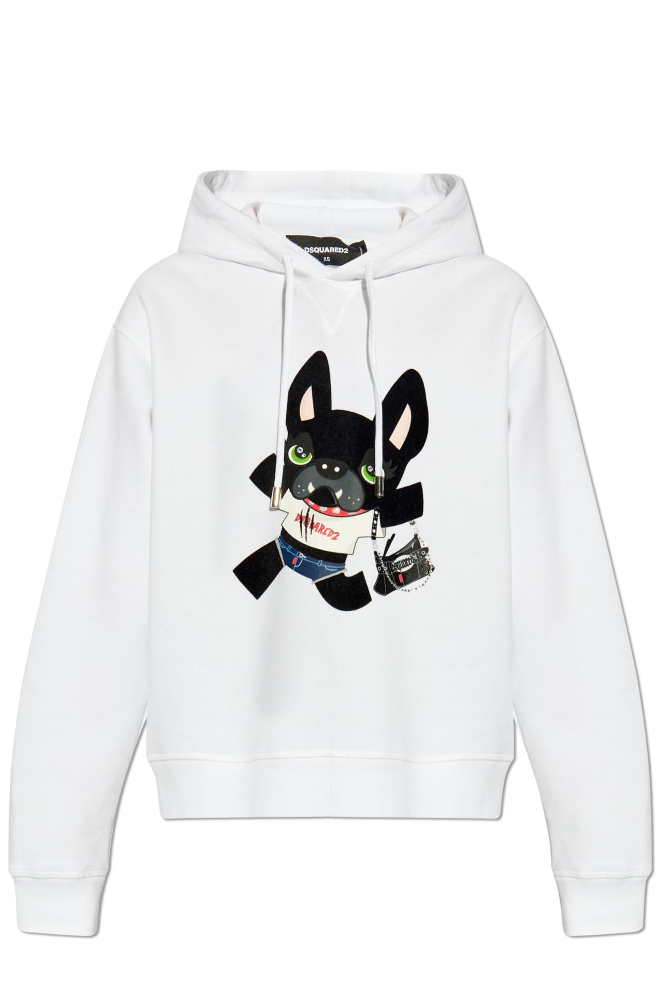 Shop Dsquared2 Hoodie In White